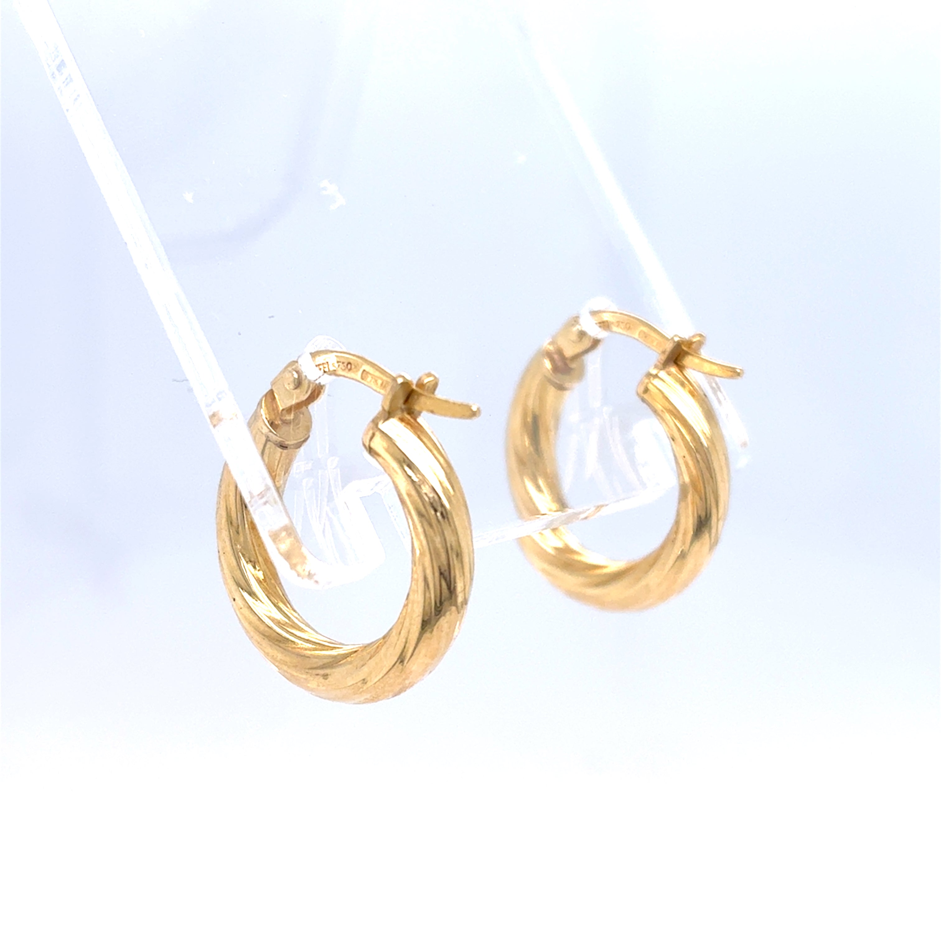 Ohrringe Creolen Gelbgold 750/18kt