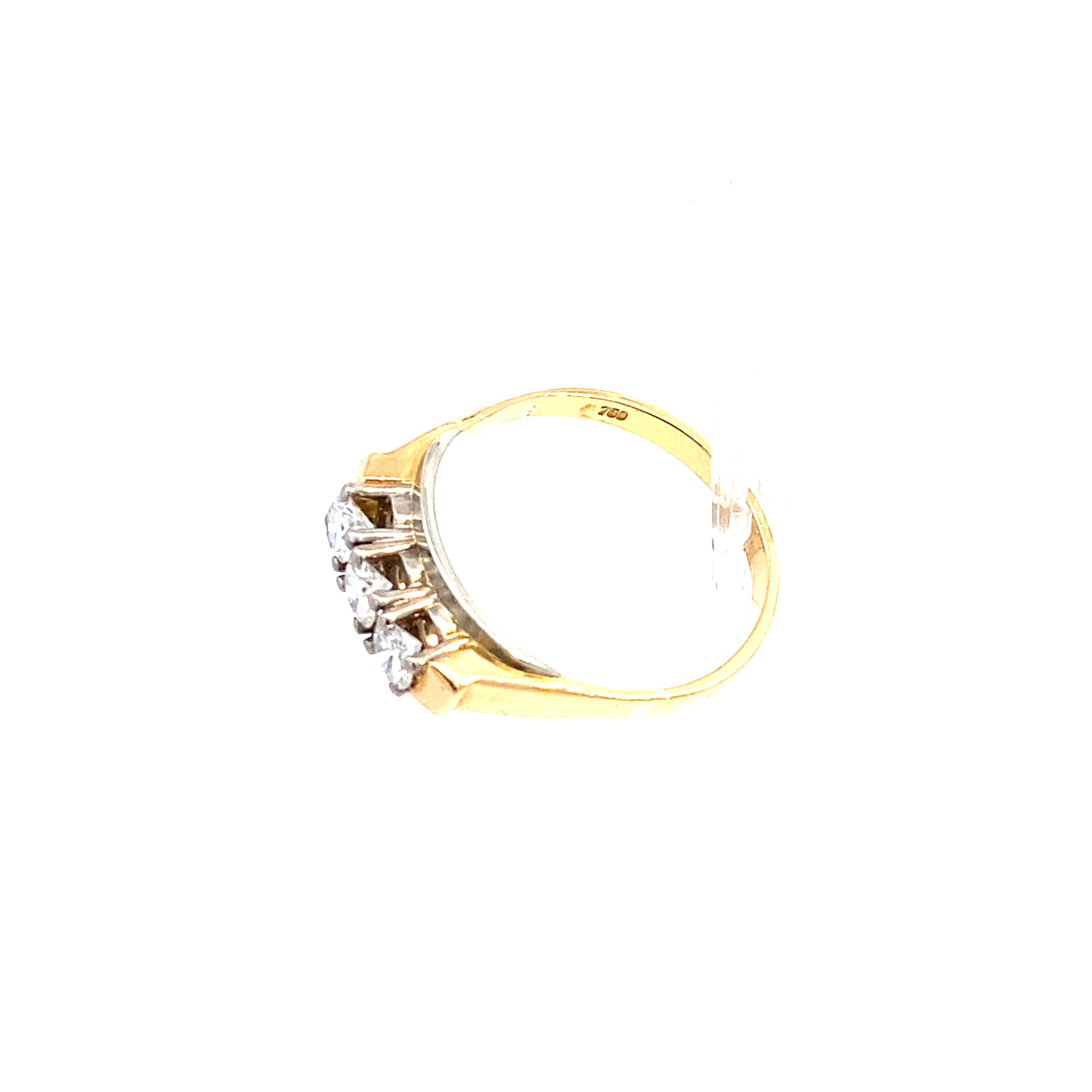 Brillantring Gelbgold/Weißgold 750