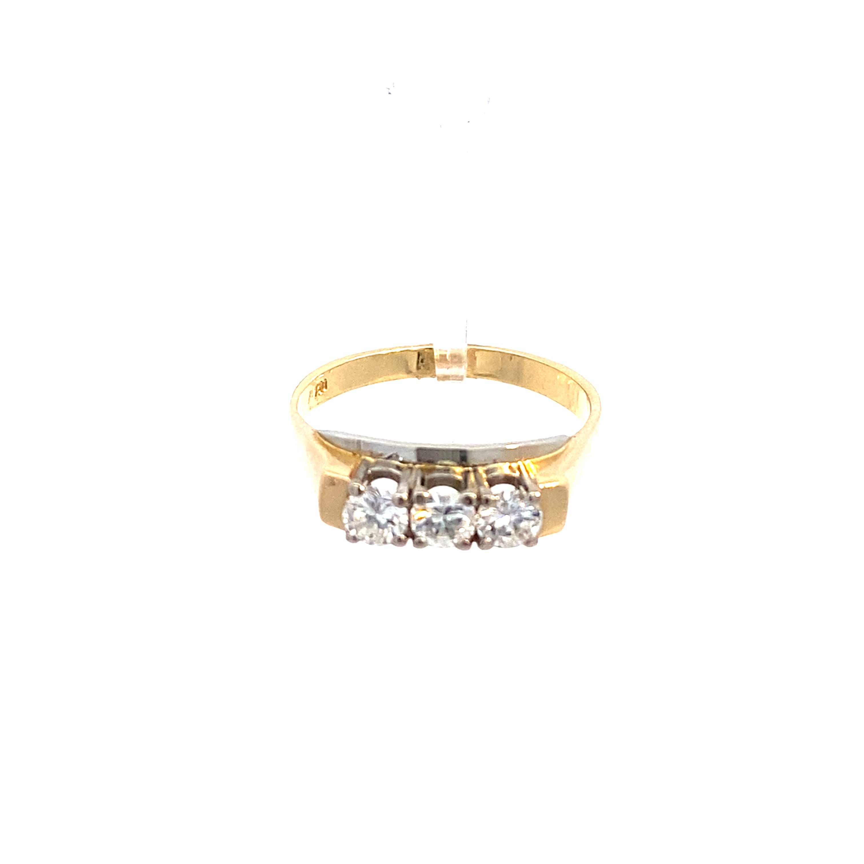 Brillantring Gelbgold/Weißgold 750