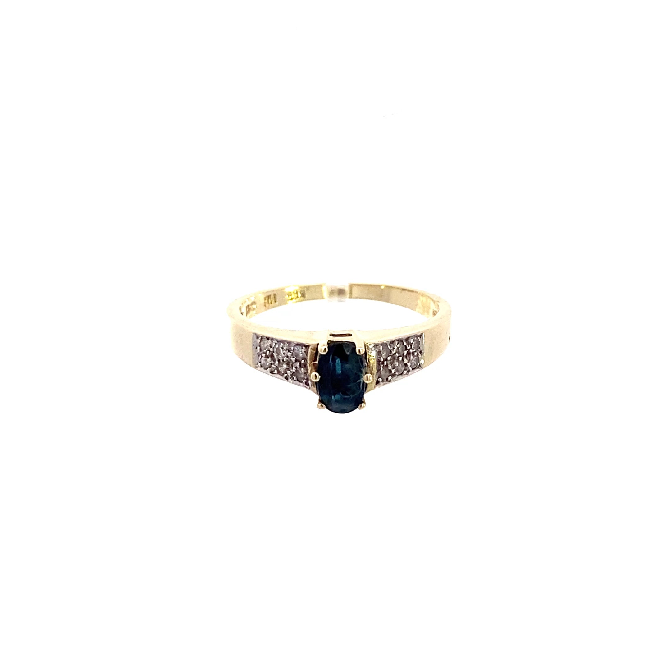 Damenring Gelbgold 585 mit Diamanten
