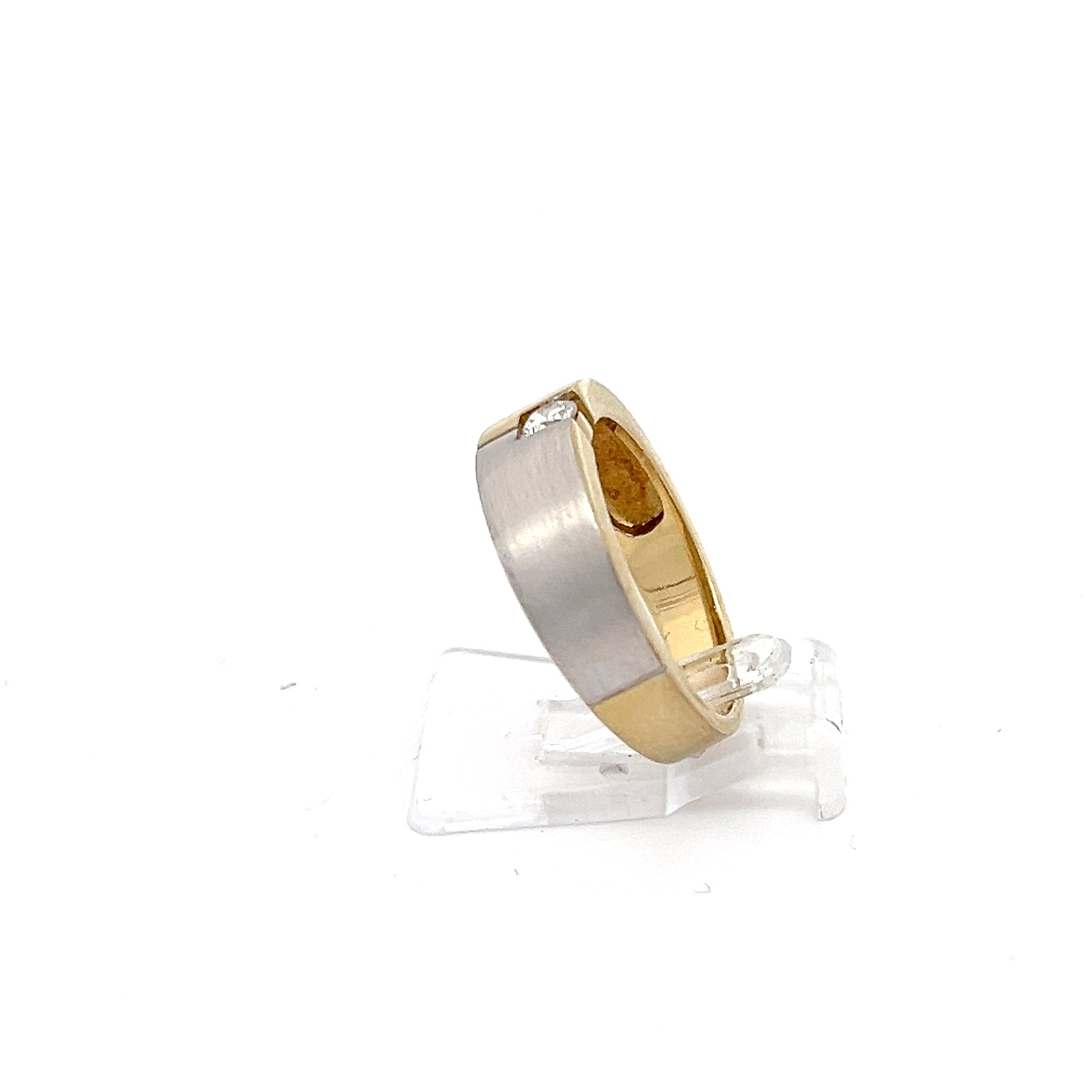 Damenring Gelbgold/ Weißgold 333/8kt Zirkonia Gr.51