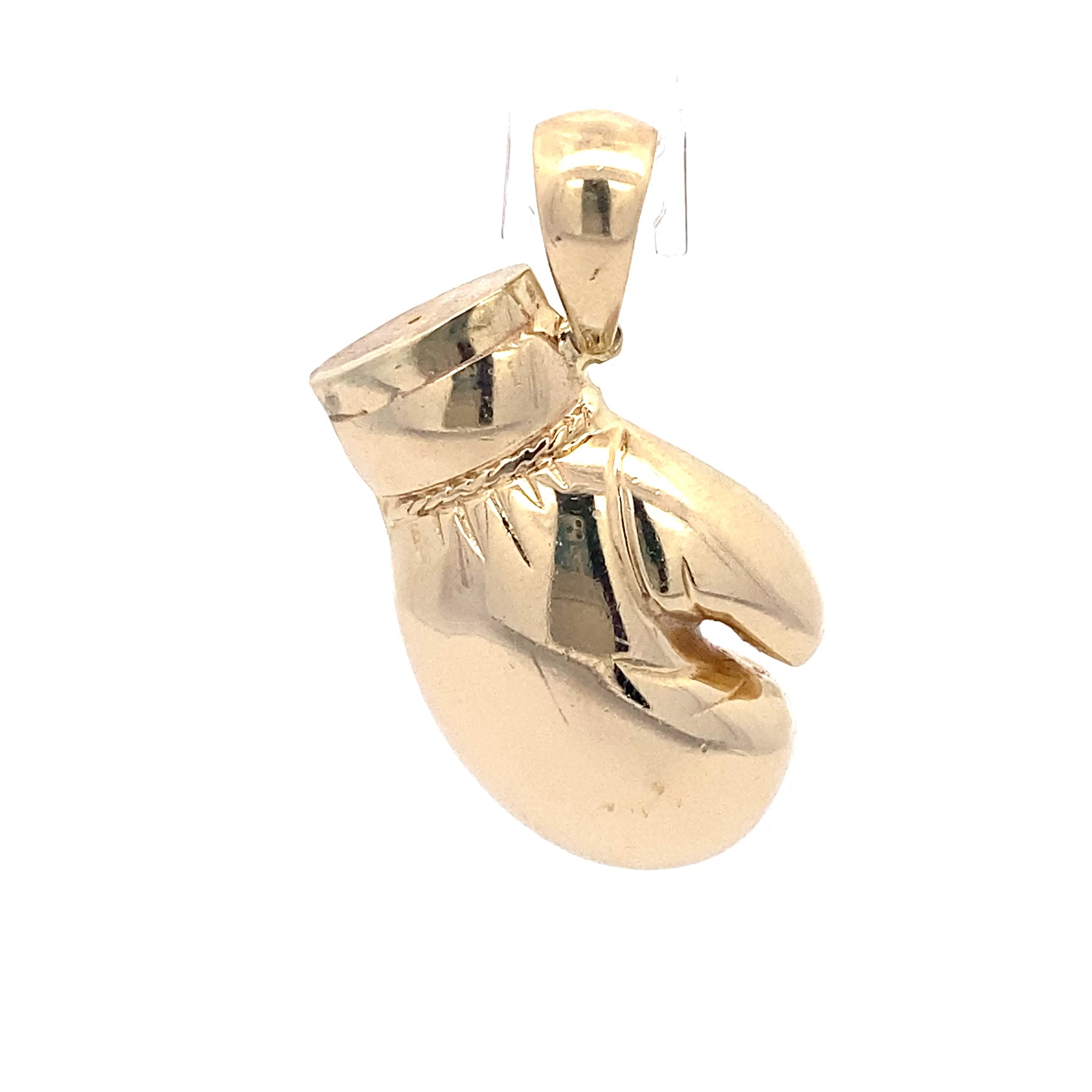 Boxhandschuh Schmuckanhänger Gelbgold 585