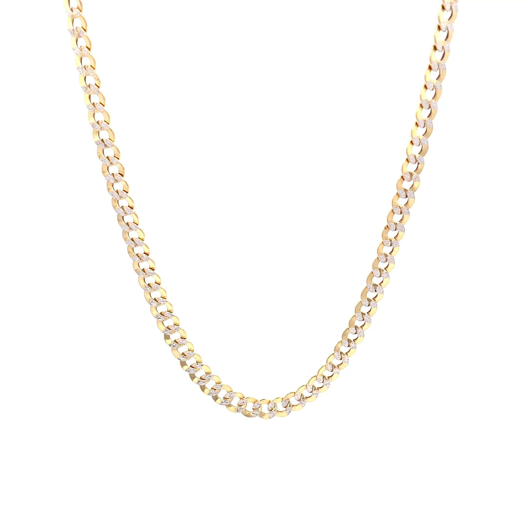 Kette Gelbgold und Weißgold 585