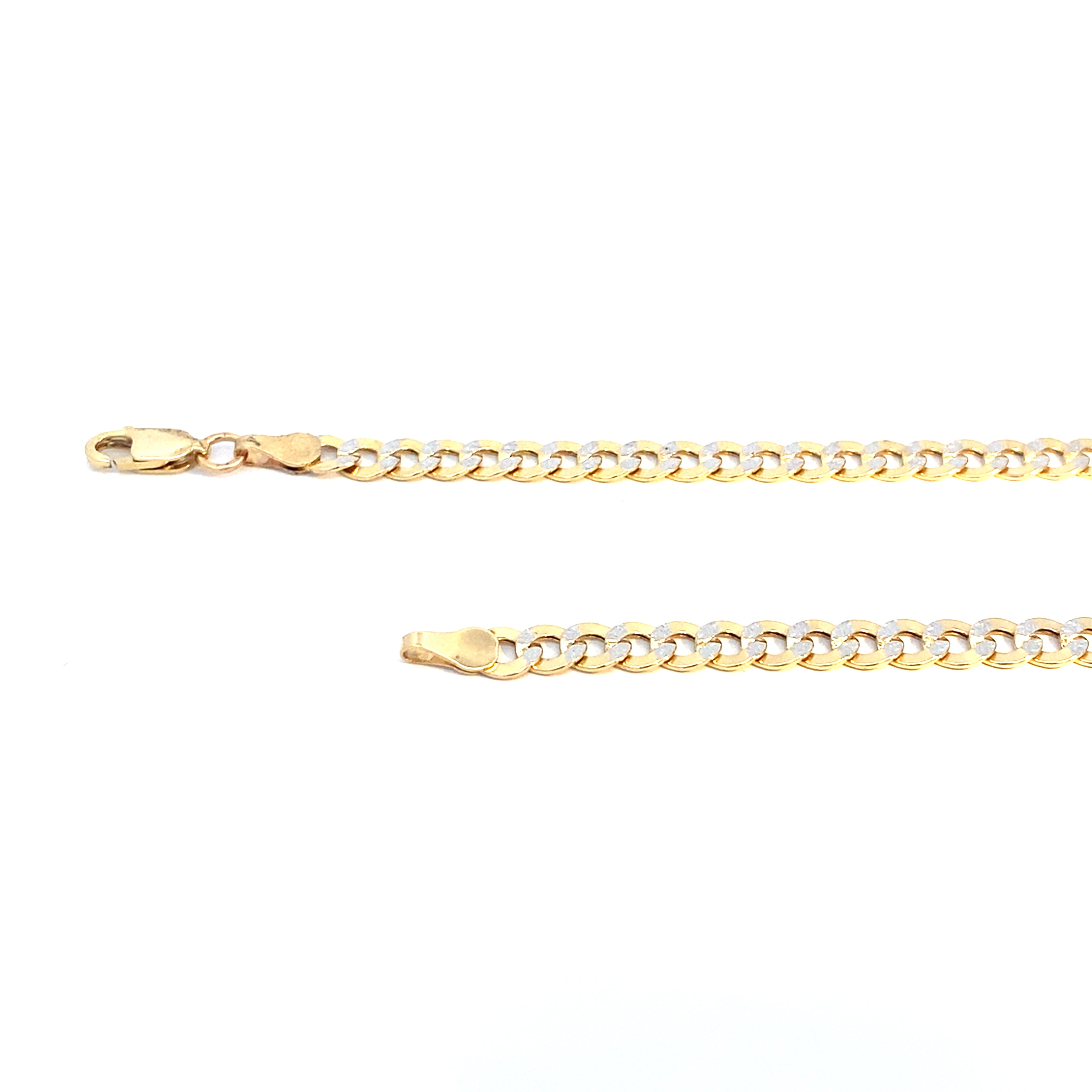 Kette Gelbgold und Weißgold 585