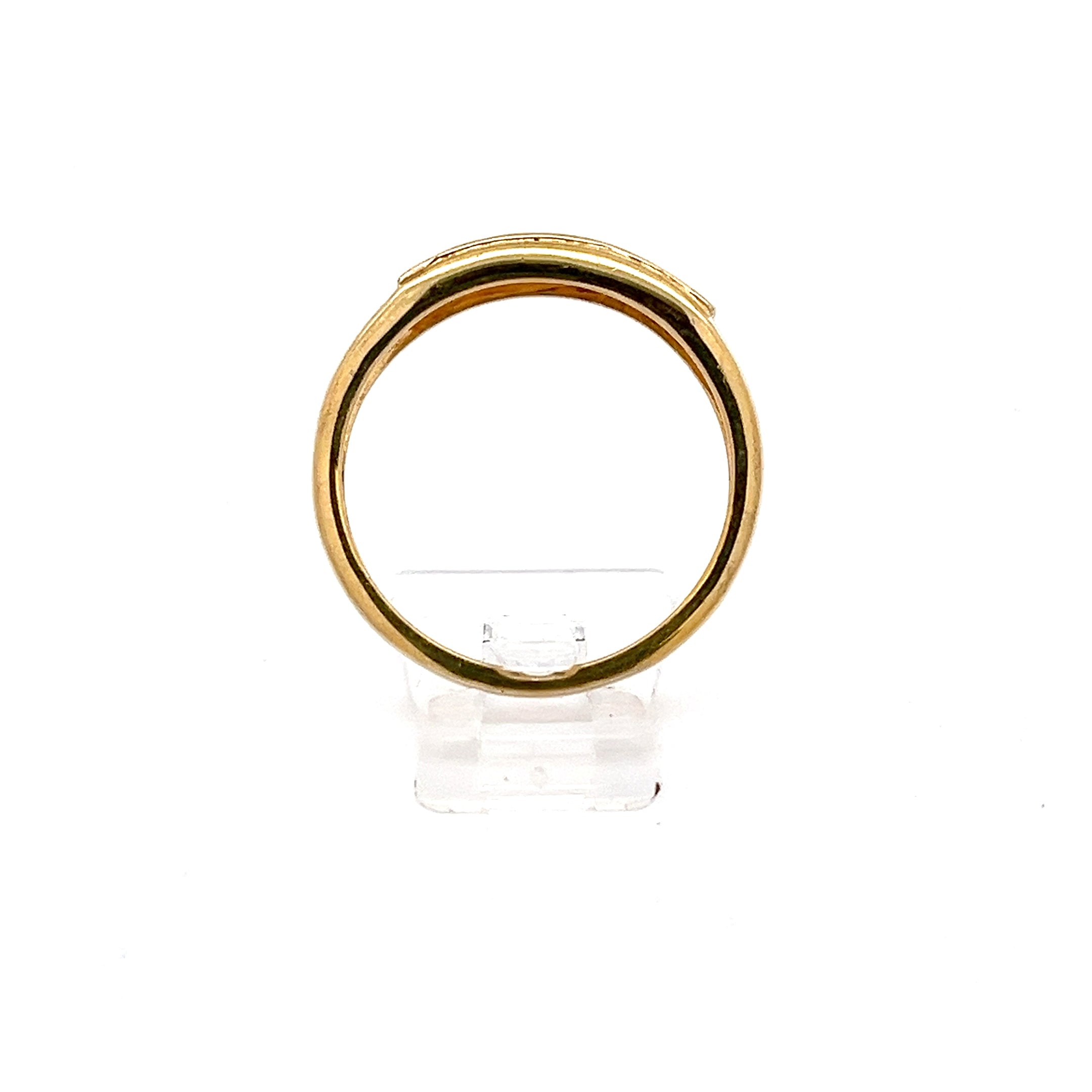 Sterling Silber Ring vergoldet mit blauen Steinen *63*