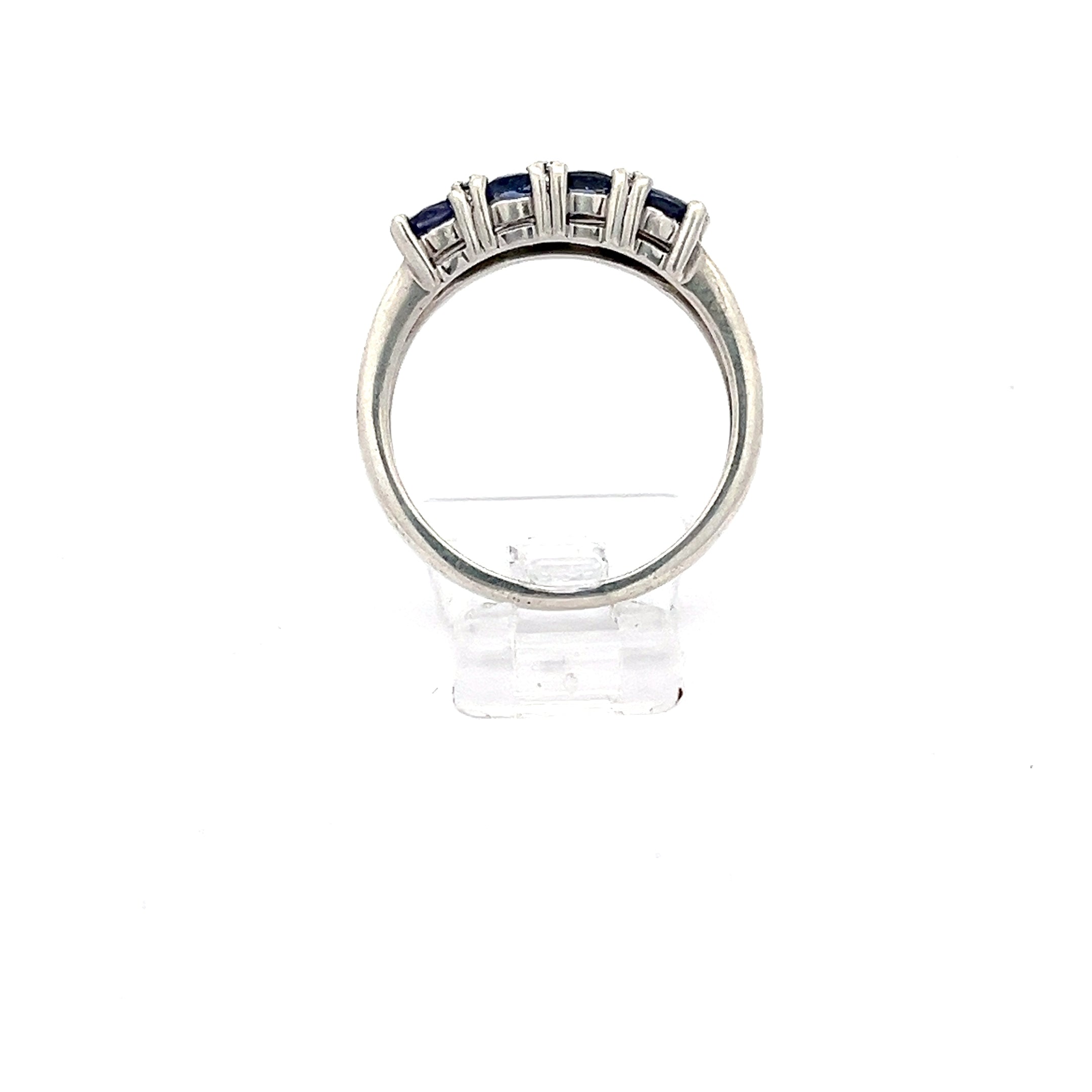 Sterling Silber Ring mit blauen Steinen *59*