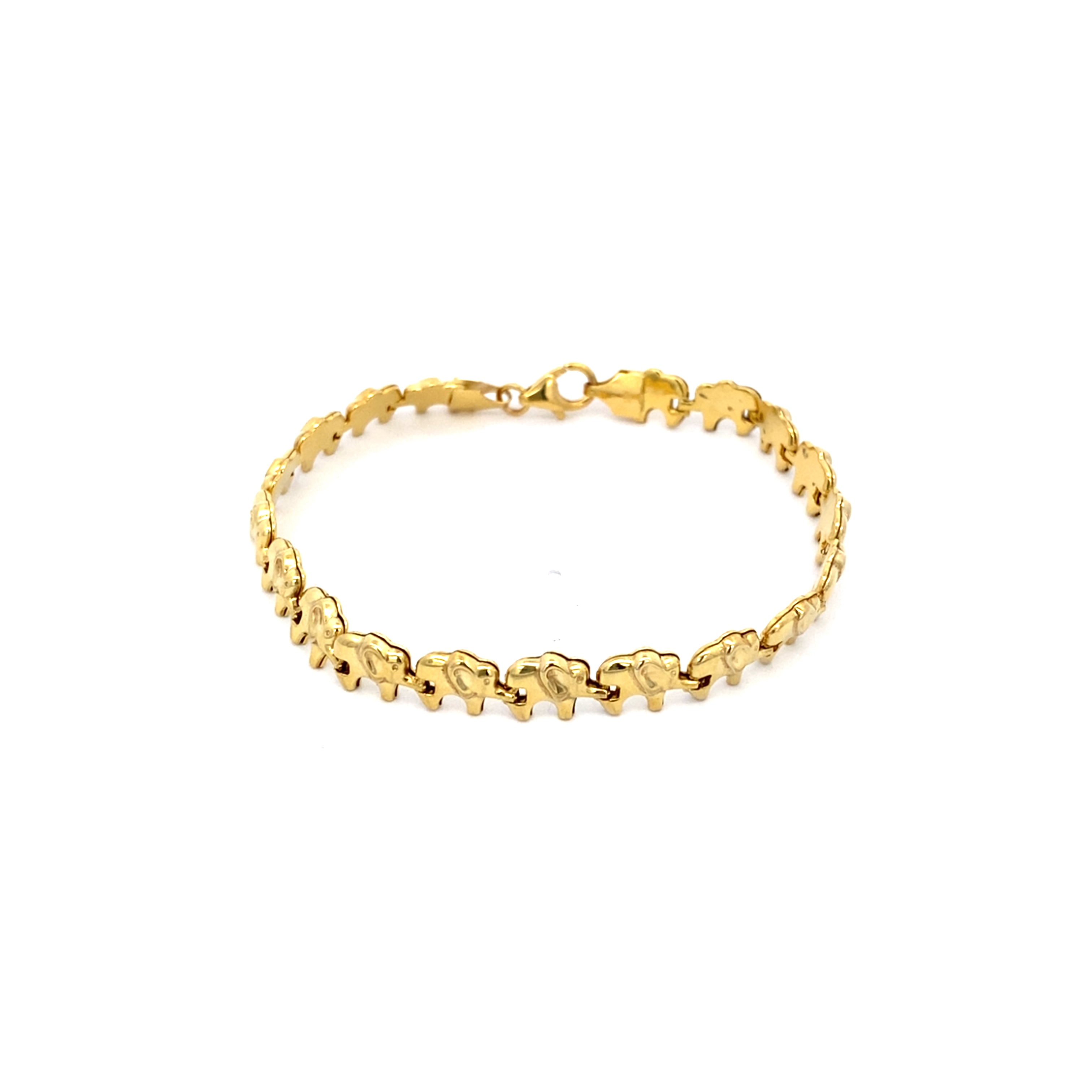 Elefantenarmband Gelbgold 333