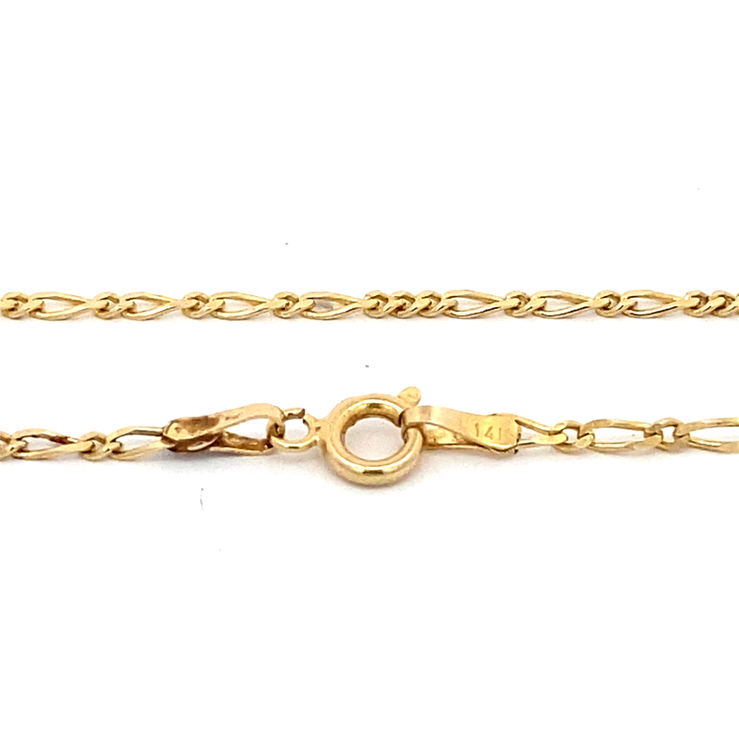 Figarokette Gelbgold 585