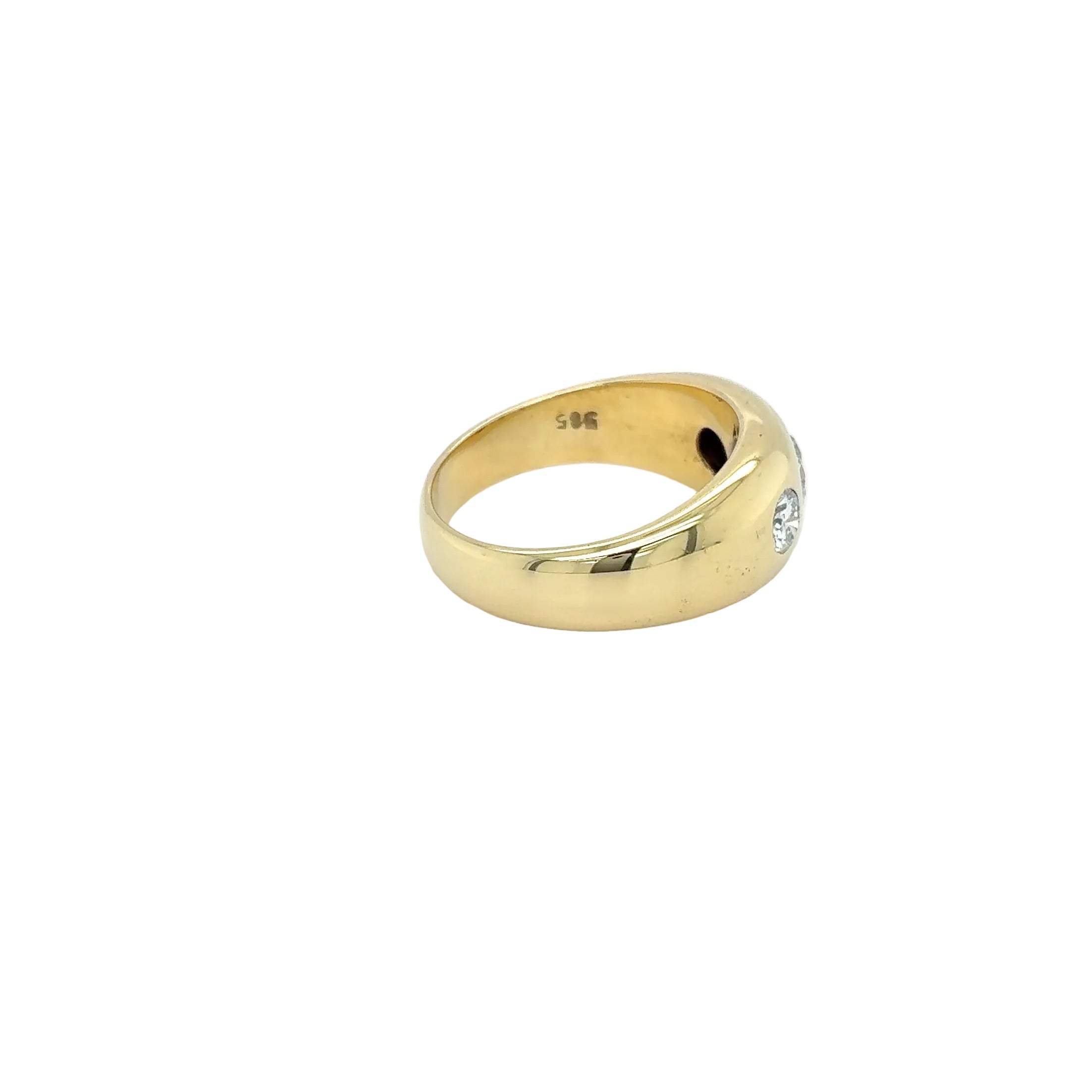 Damenring 585 Gelbgold 14kt Brillanten Gold Gr.55