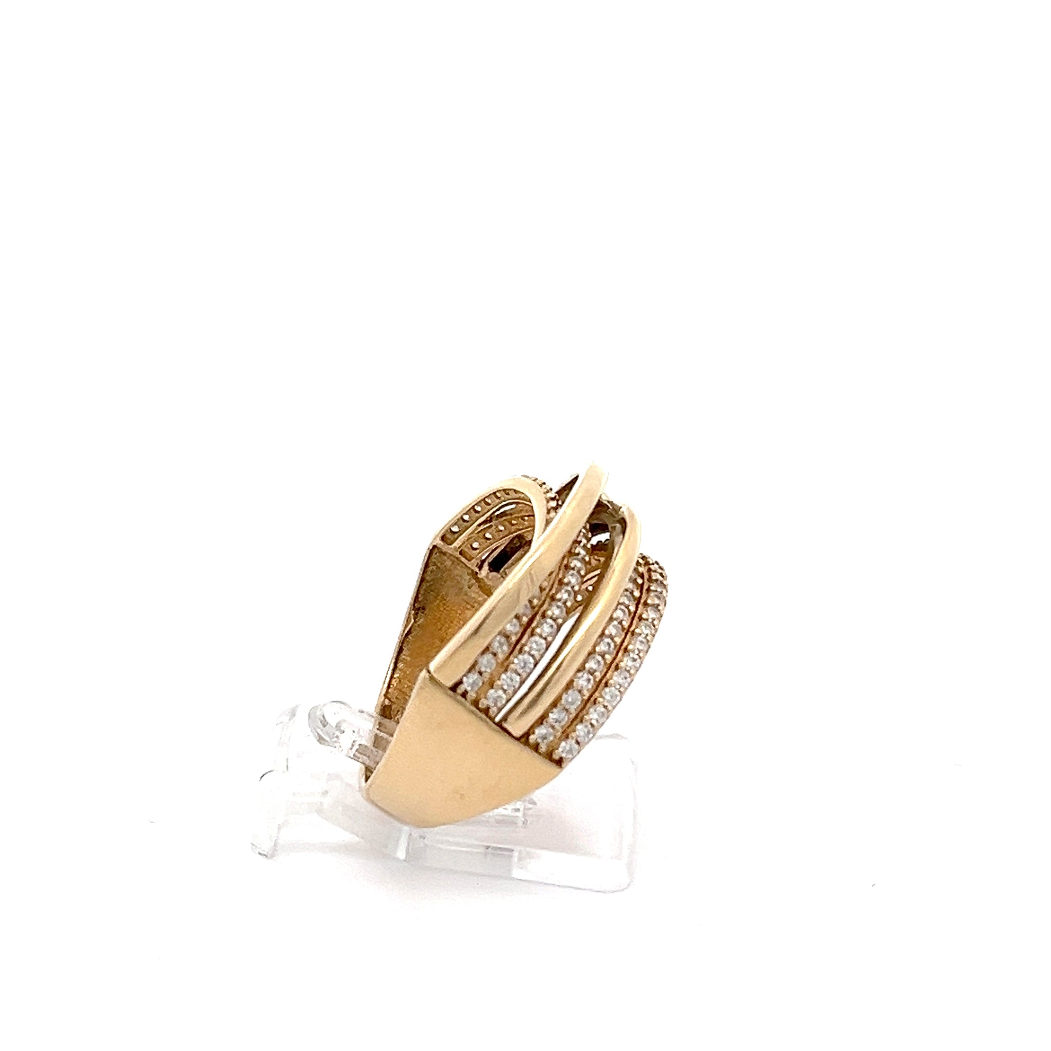 Ring Gelb Gold 585 14 Karat Zirkonia