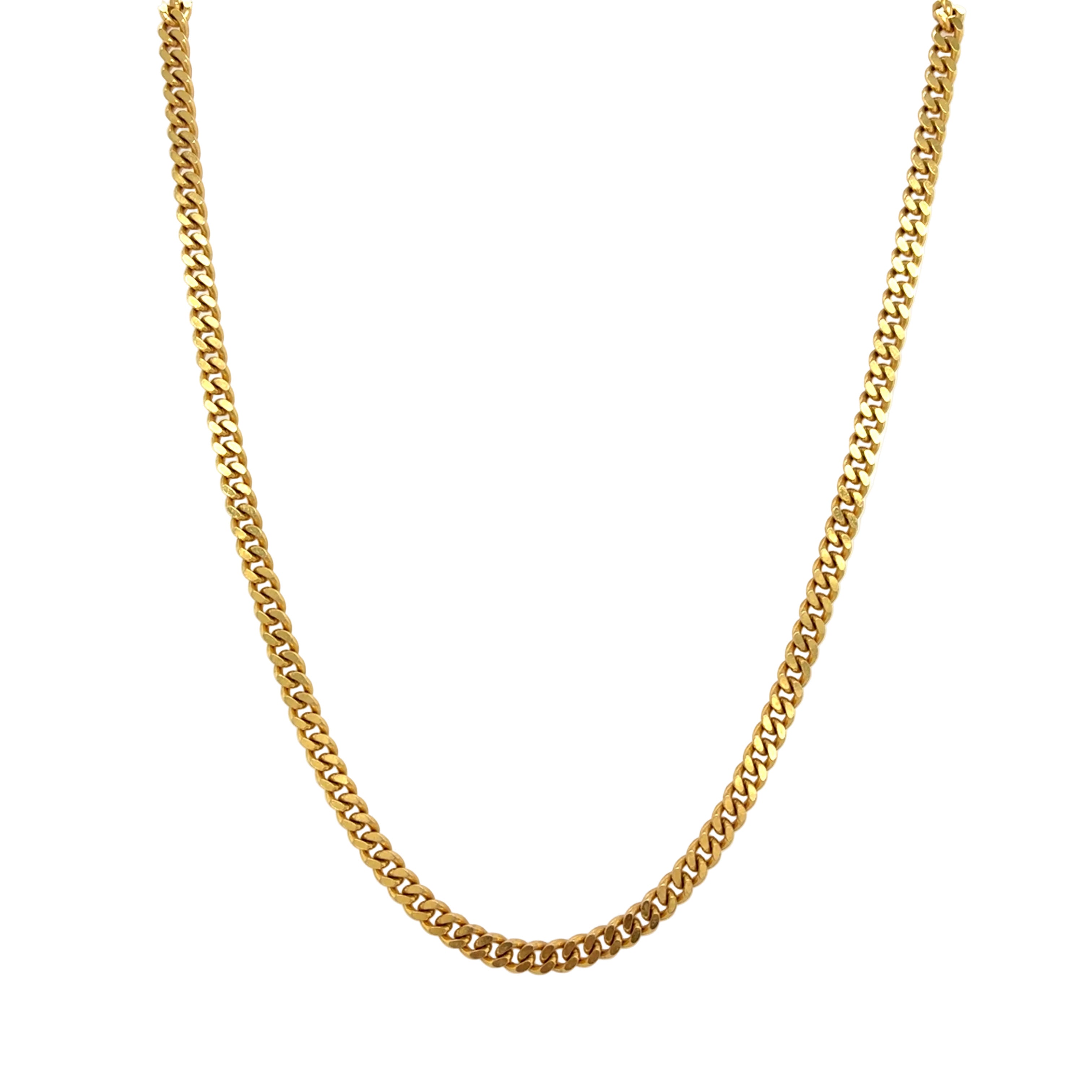 Flachpanzerkette Gelbgold 333 Gold 8kt L: 80cm