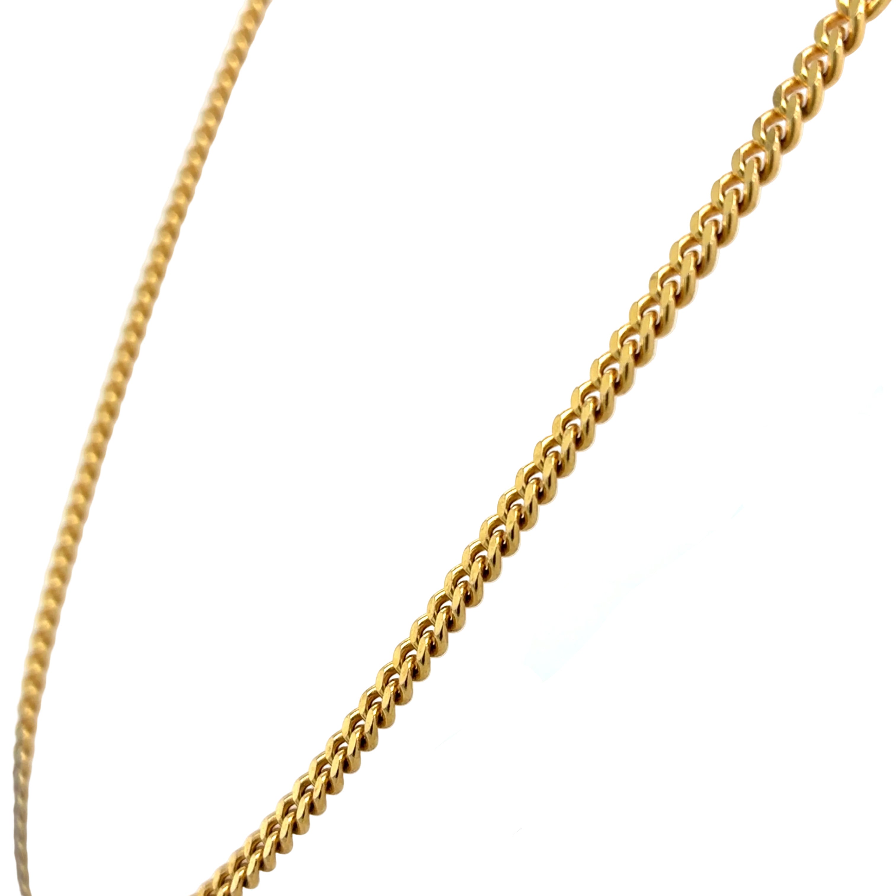 Flachpanzerkette Gelbgold 333 Gold 8kt L: 80cm