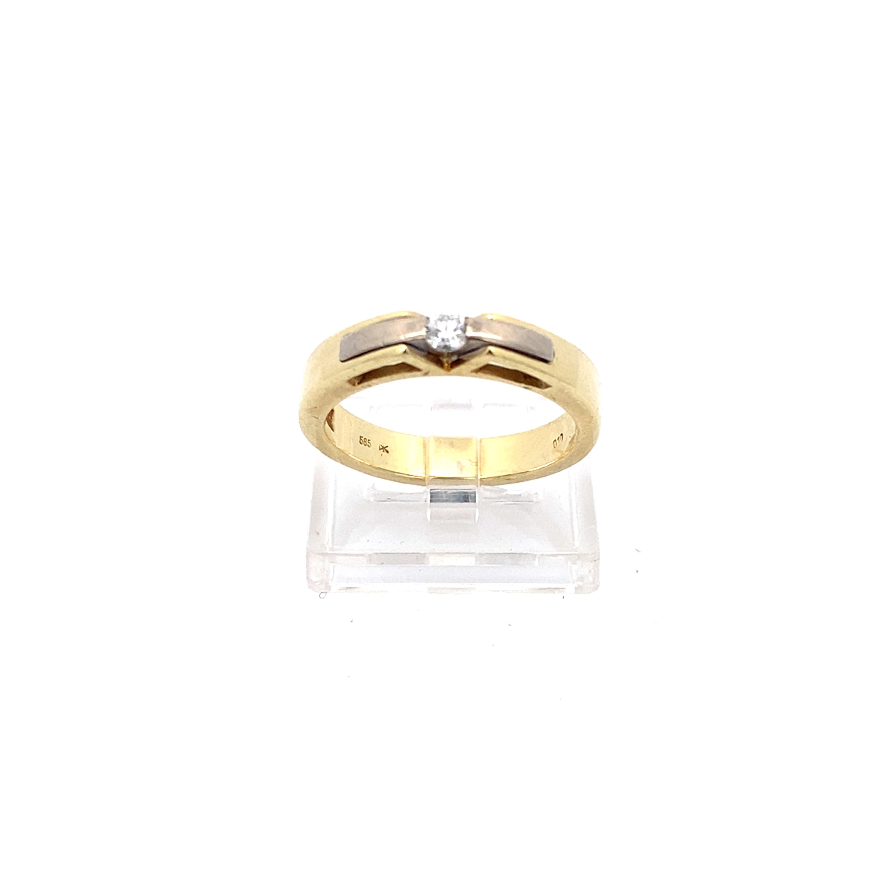 Brillantring Gelbgold 585