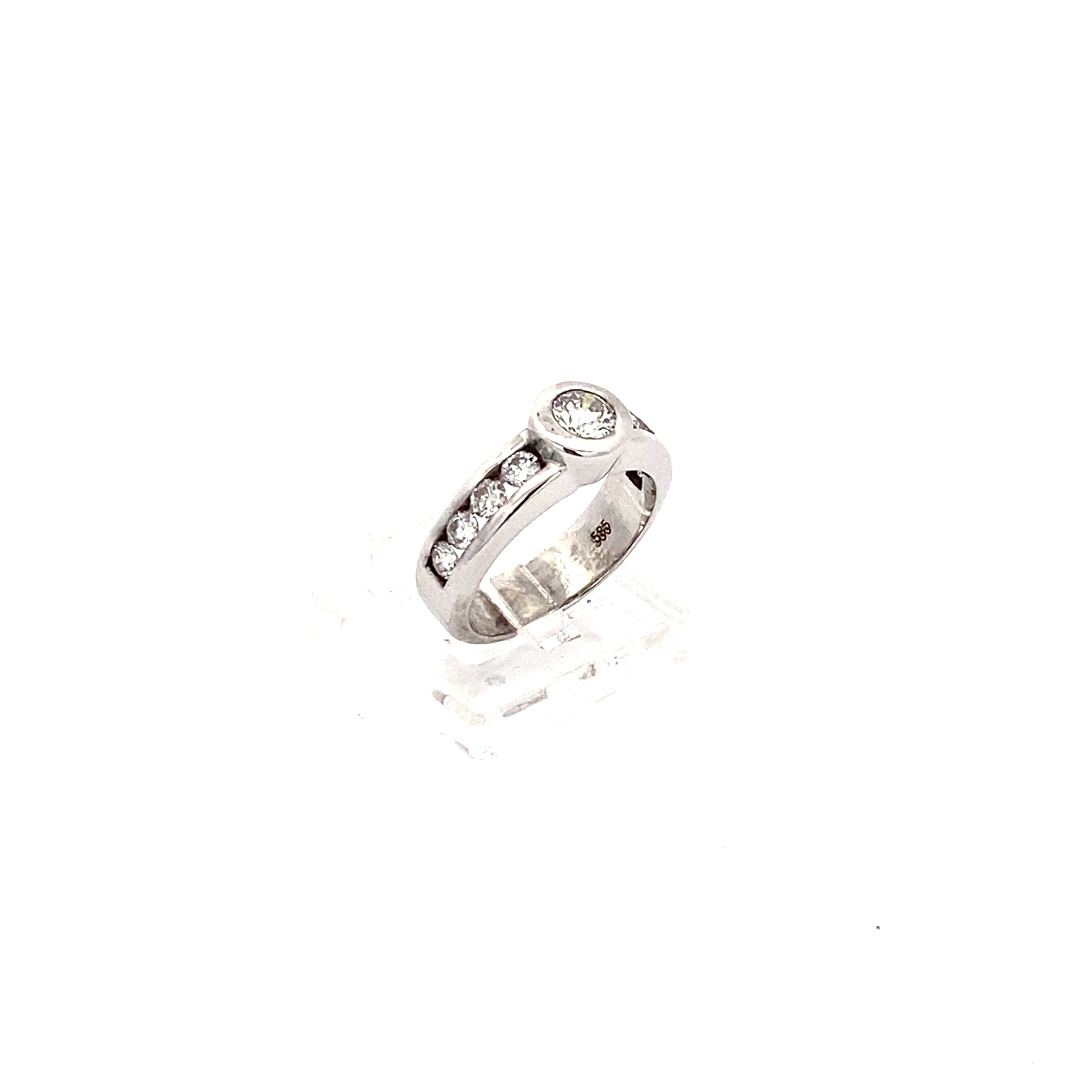 Brillantring Weißgold 585