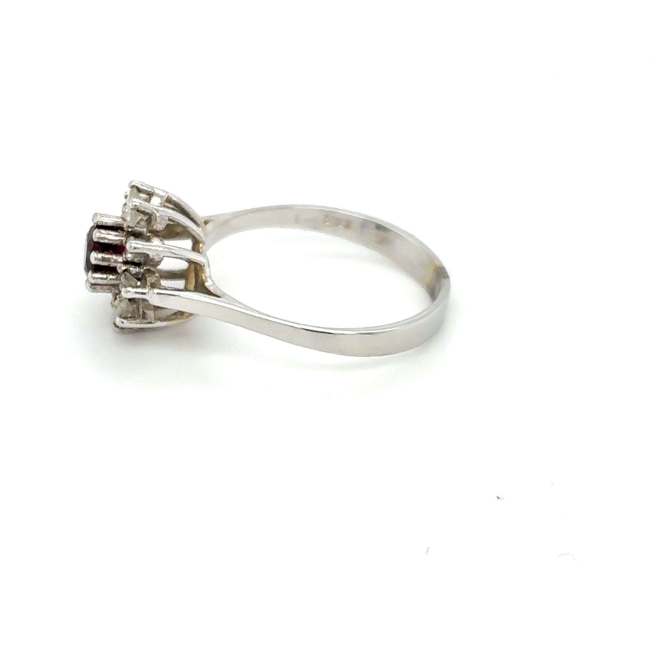 Damenring Weißgold 585 14kt Gold Brillanten Gr. 56,5