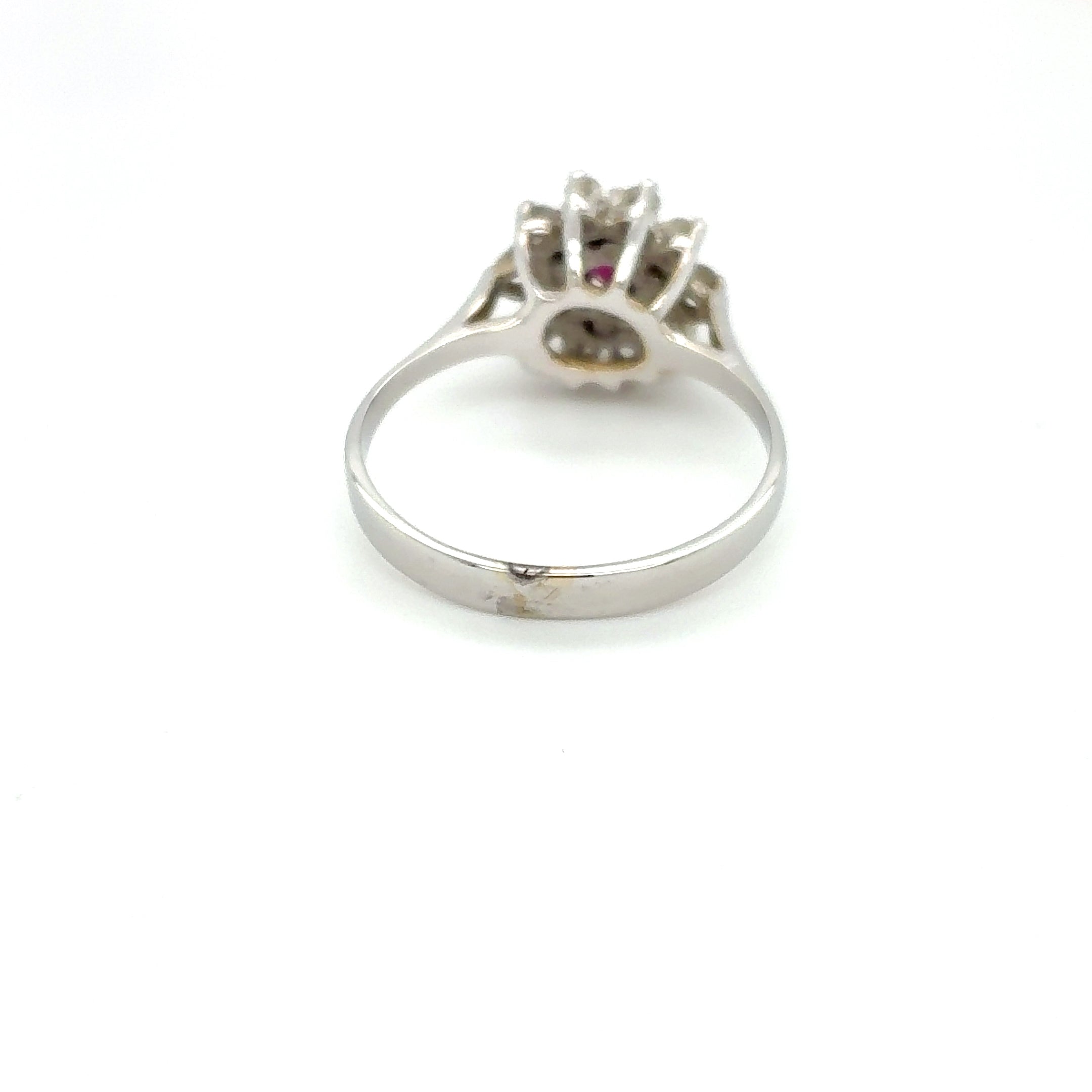 Damenring Weißgold 585 14kt Gold Brillanten Gr. 56,5