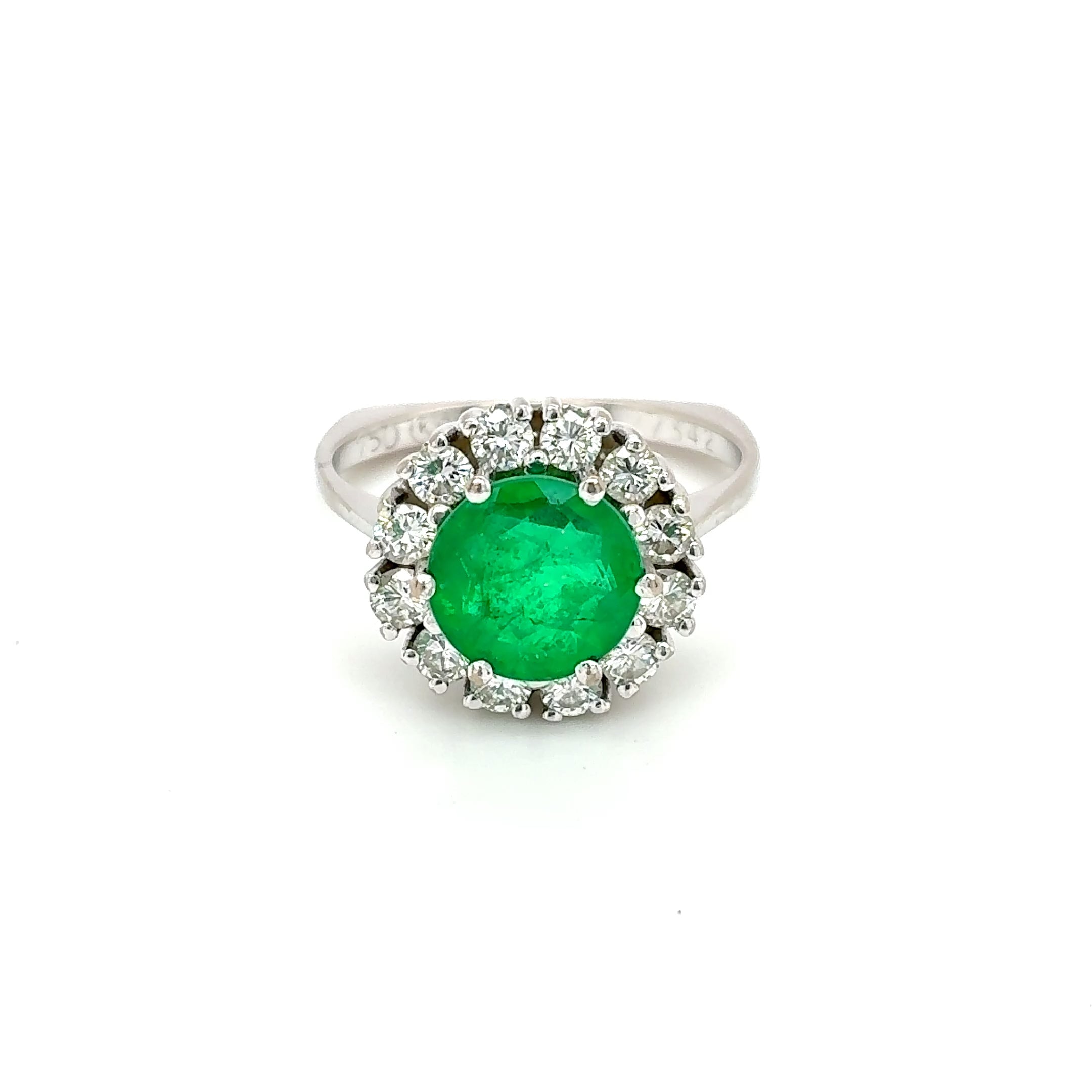 Damenring Weißgold 750 18kt Gold Brillanten Gr. 54,5