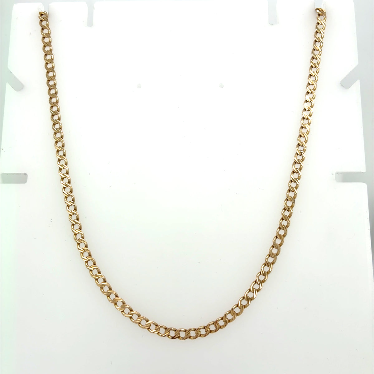 Flachpanzerkette Gold 585 Gelbgold 14 Karat Länge: 55cm