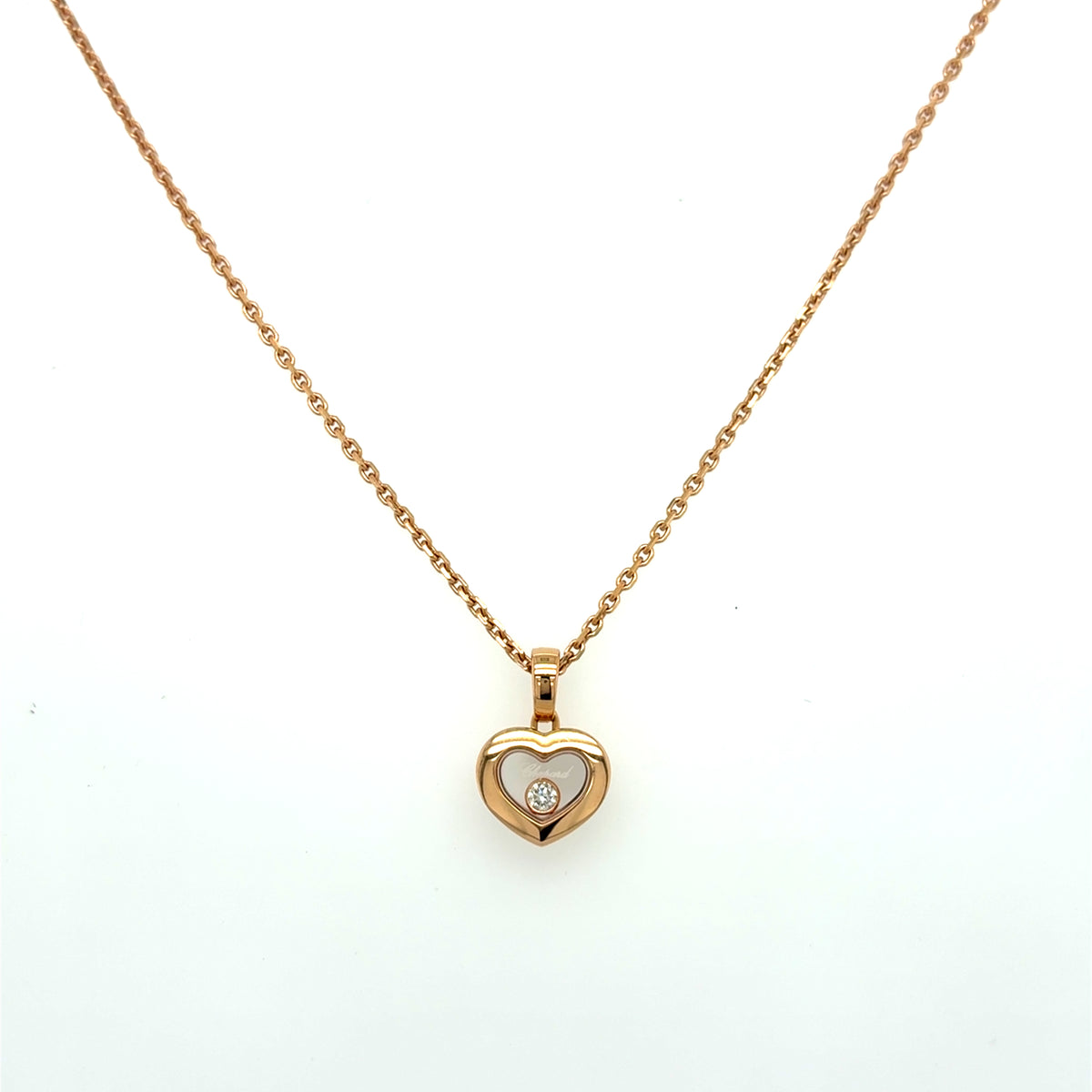 Chopard Happy Diamonds Kette 750 Roségold 18kt L:42m
