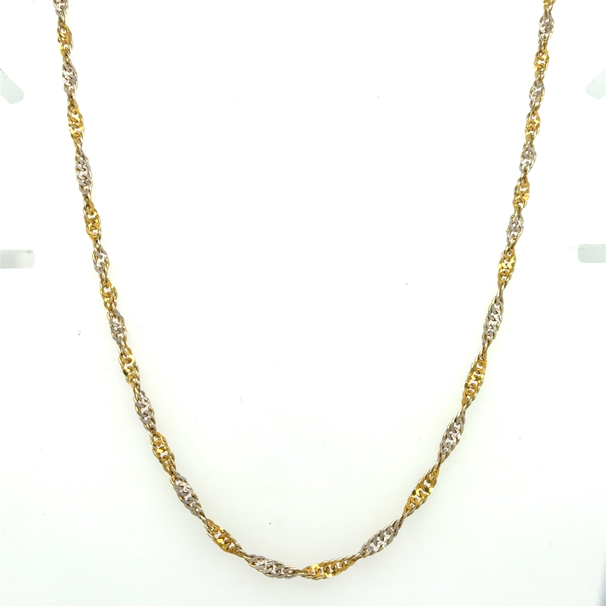 Kordelkette Gold 333 Kette Gelbgold Weißgold 8kt L: 44cm