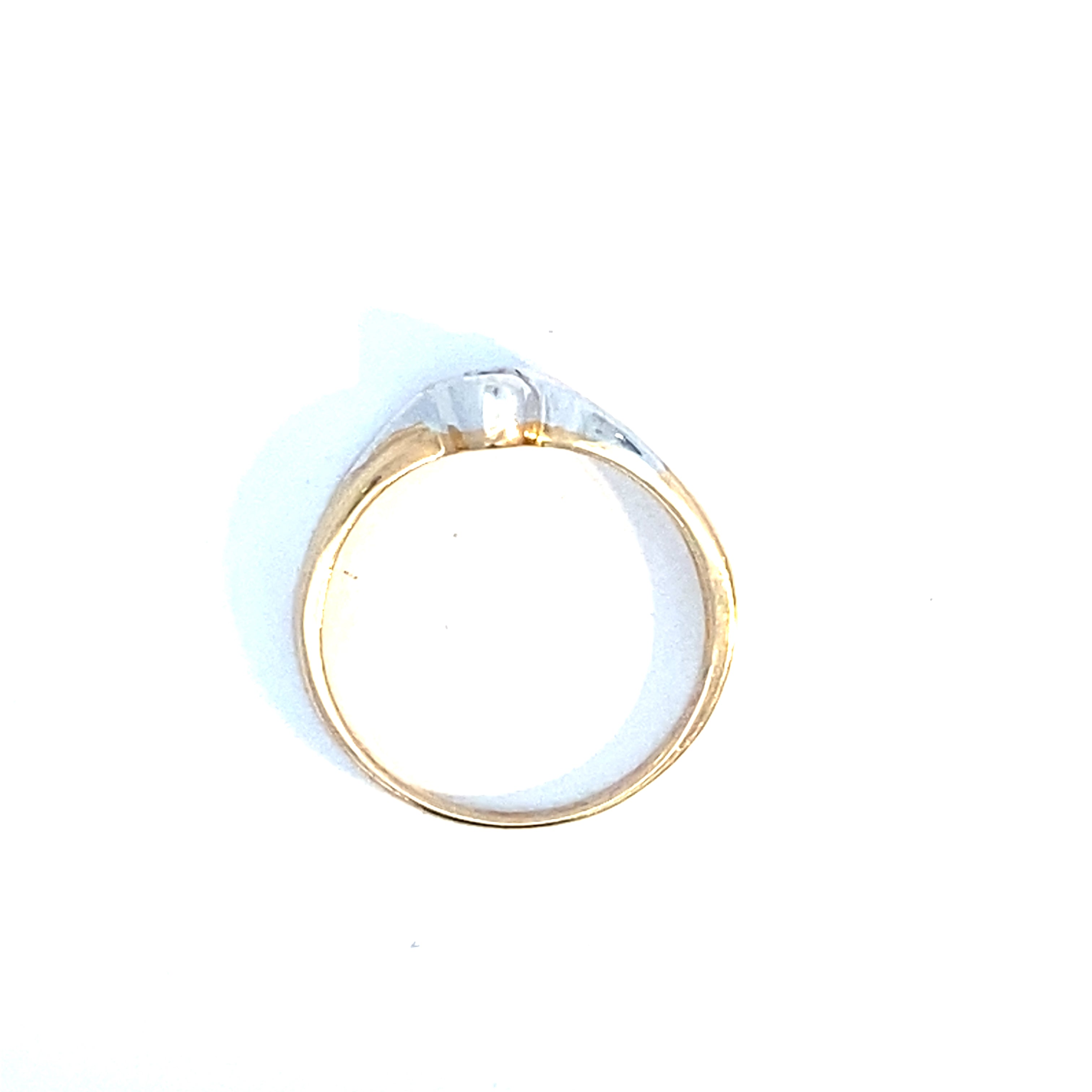 Brillantring Gelbgold/Weißgold  59*