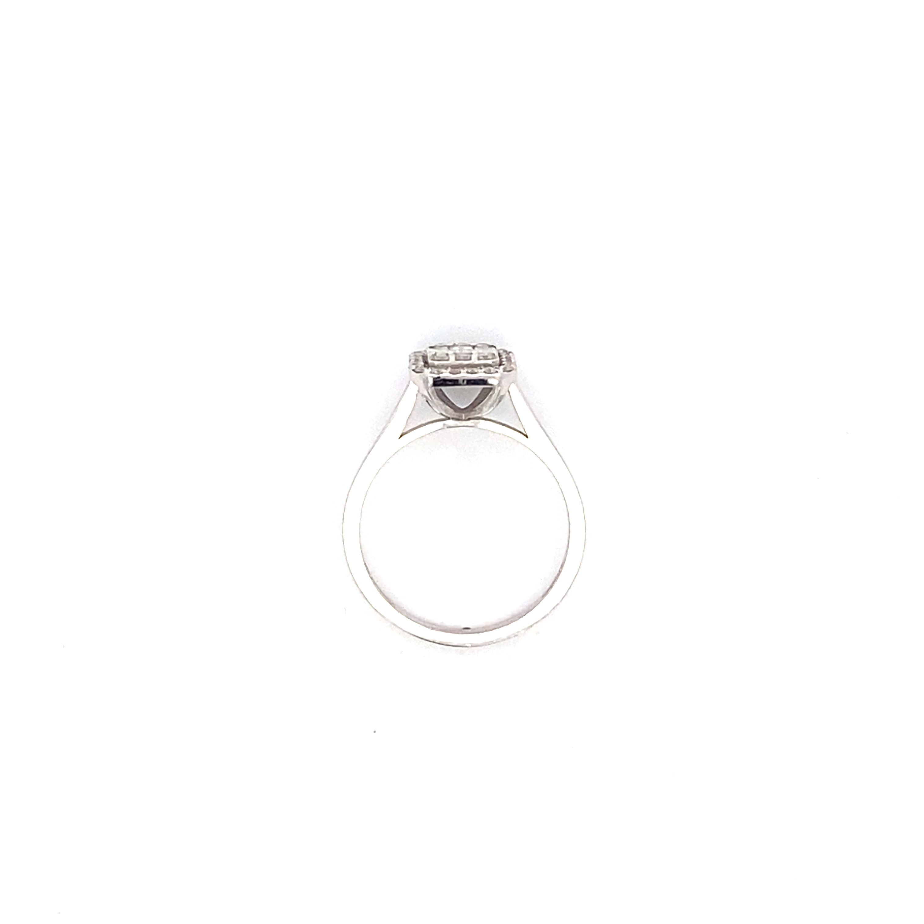 Damenring Weißgold 585 / 14 kt