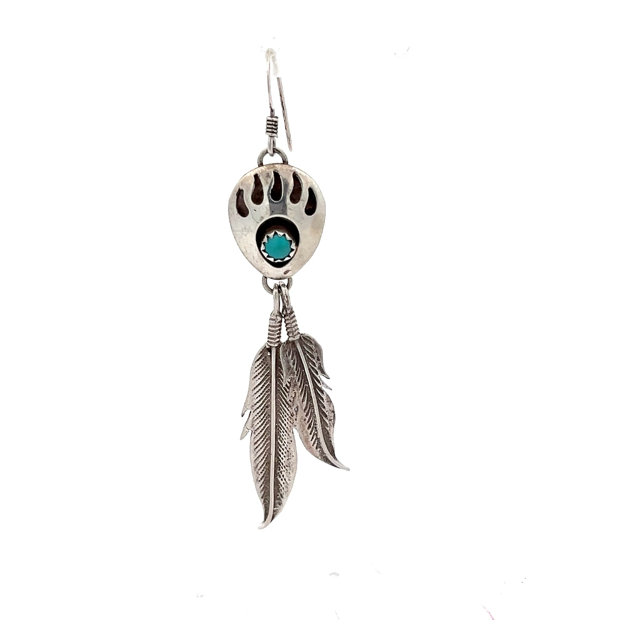 Navajo Ohrring Sterling Silber 925 mit türkisem Stein