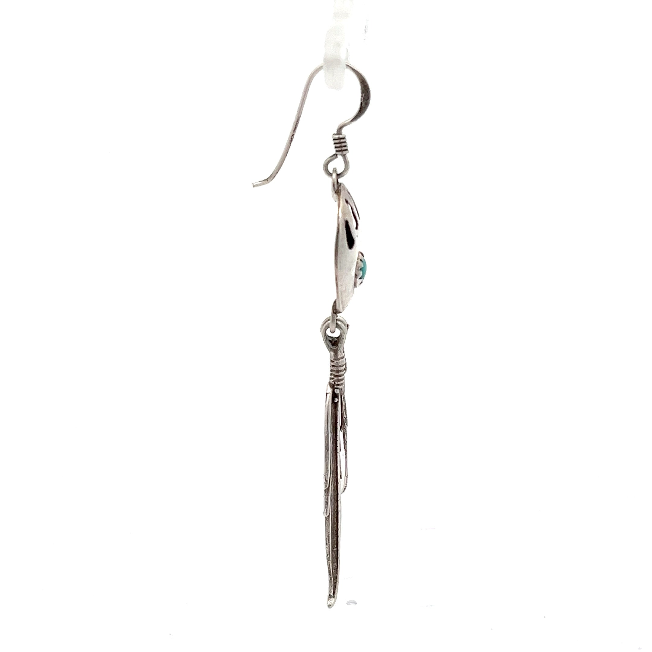 Navajo Ohrring Sterling Silber 925 mit türkisem Stein