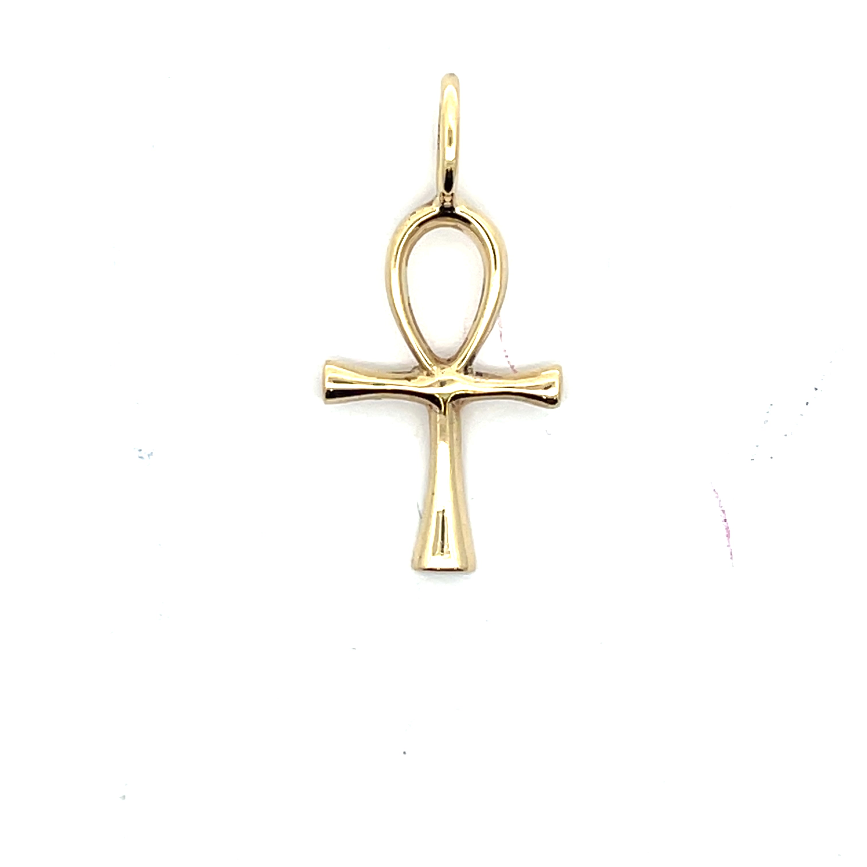 Ankh ägyptisches Lebessymbol Gold Kettenanhänger 585 14 Karat