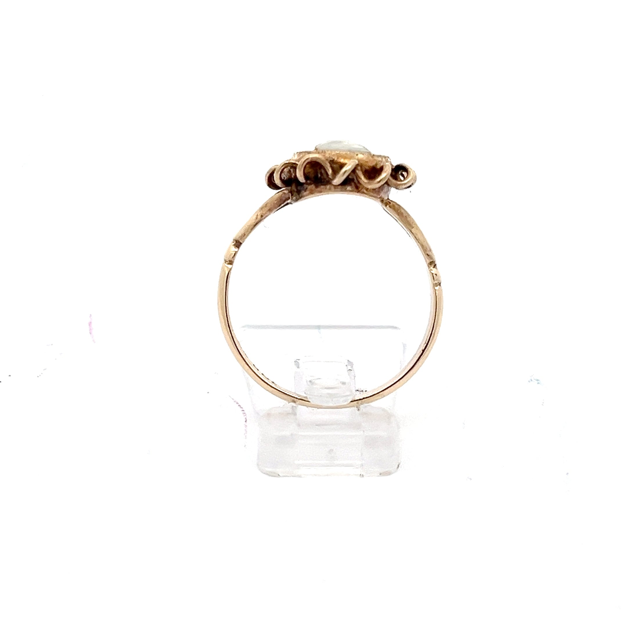Kamee Vintage Damenring Gelb Gold 333 8 Karat *56