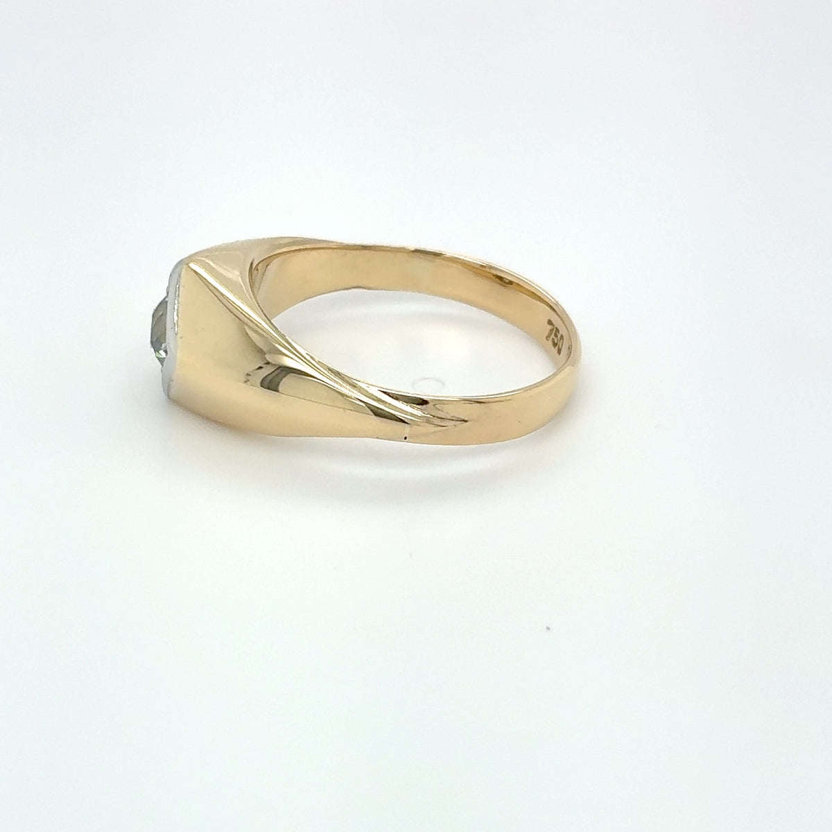 Goldring Ring 750/18 KT Gold Brillant 0,45CT Gr.57