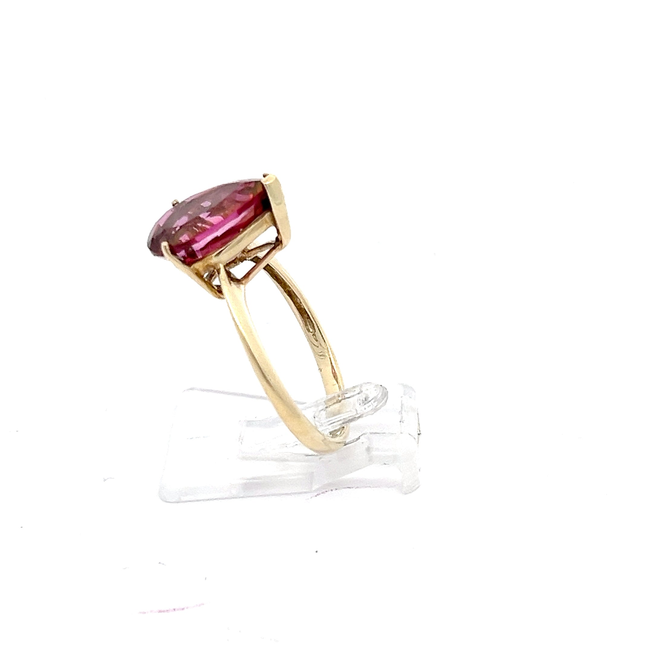 Kirsch Topas Goldring 375 9 Karat *55 mit Echtheitszertifikat