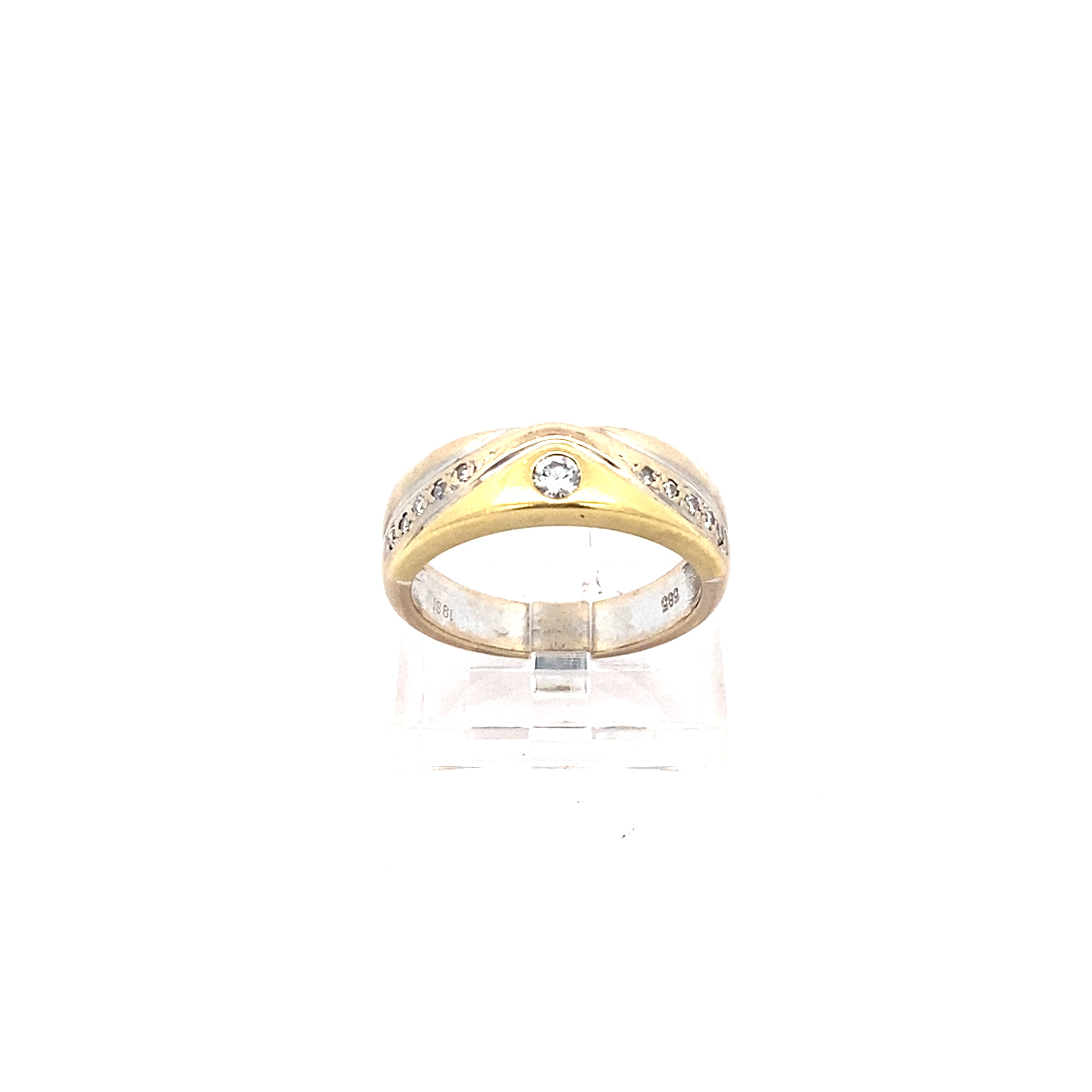 Brillantring Gelbgold 585 / 14 kt
