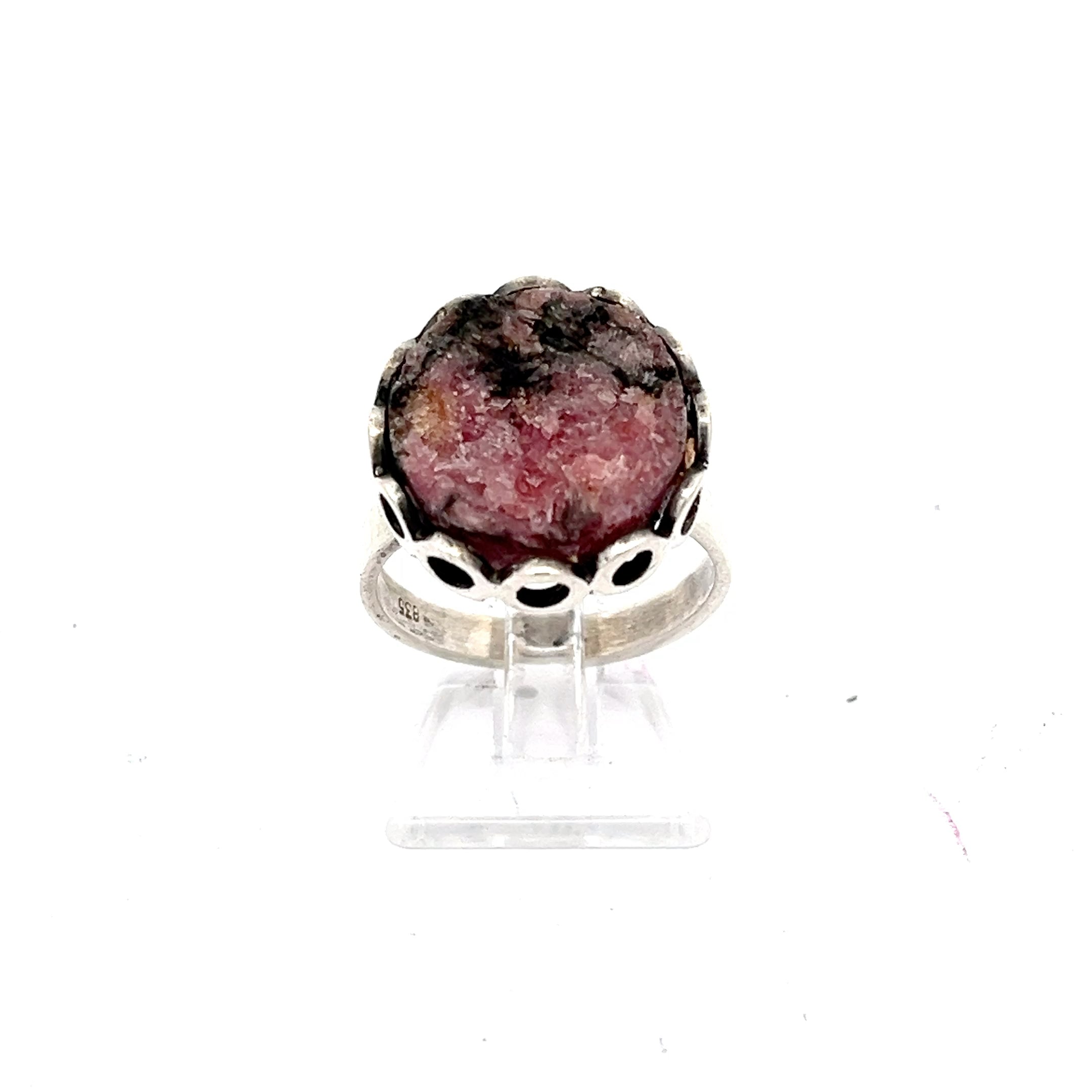 Rhodonit Silber Ring *54
