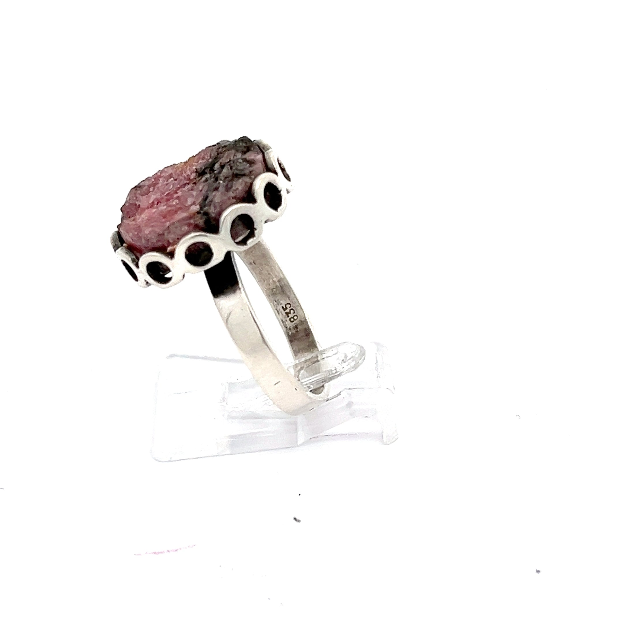 Rhodonit Silber Ring *54