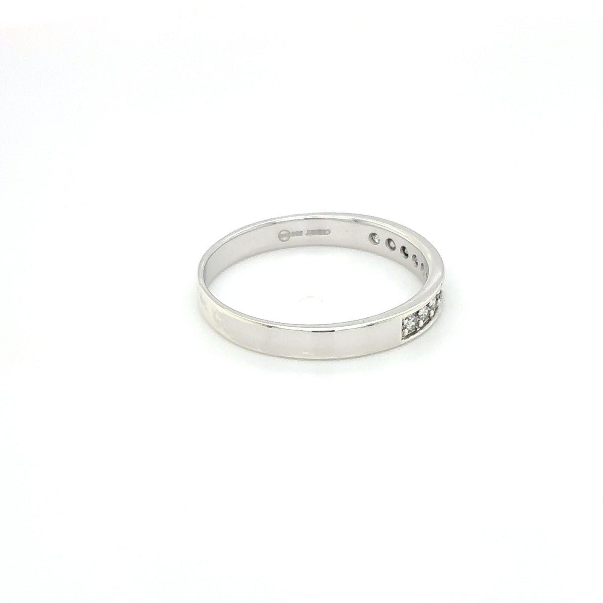 Damenring Weißgold 333 / 8 kt Gold Brillanten Gr. 56