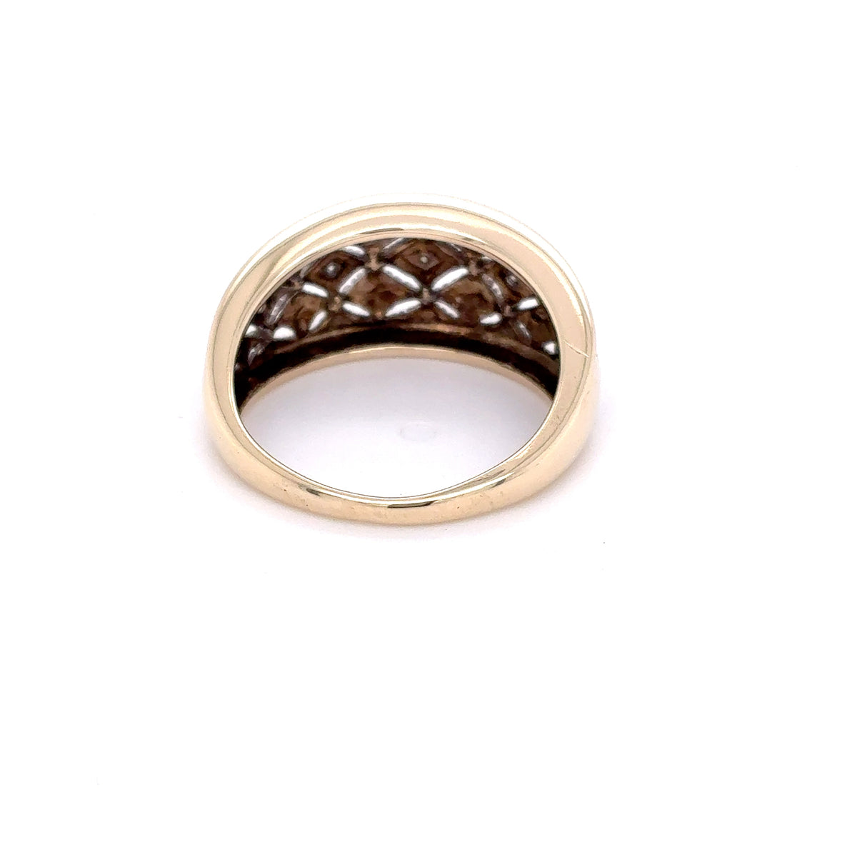 Damenring Goldring 375 / 9 Karat Gelbgold Diamant Gr.54