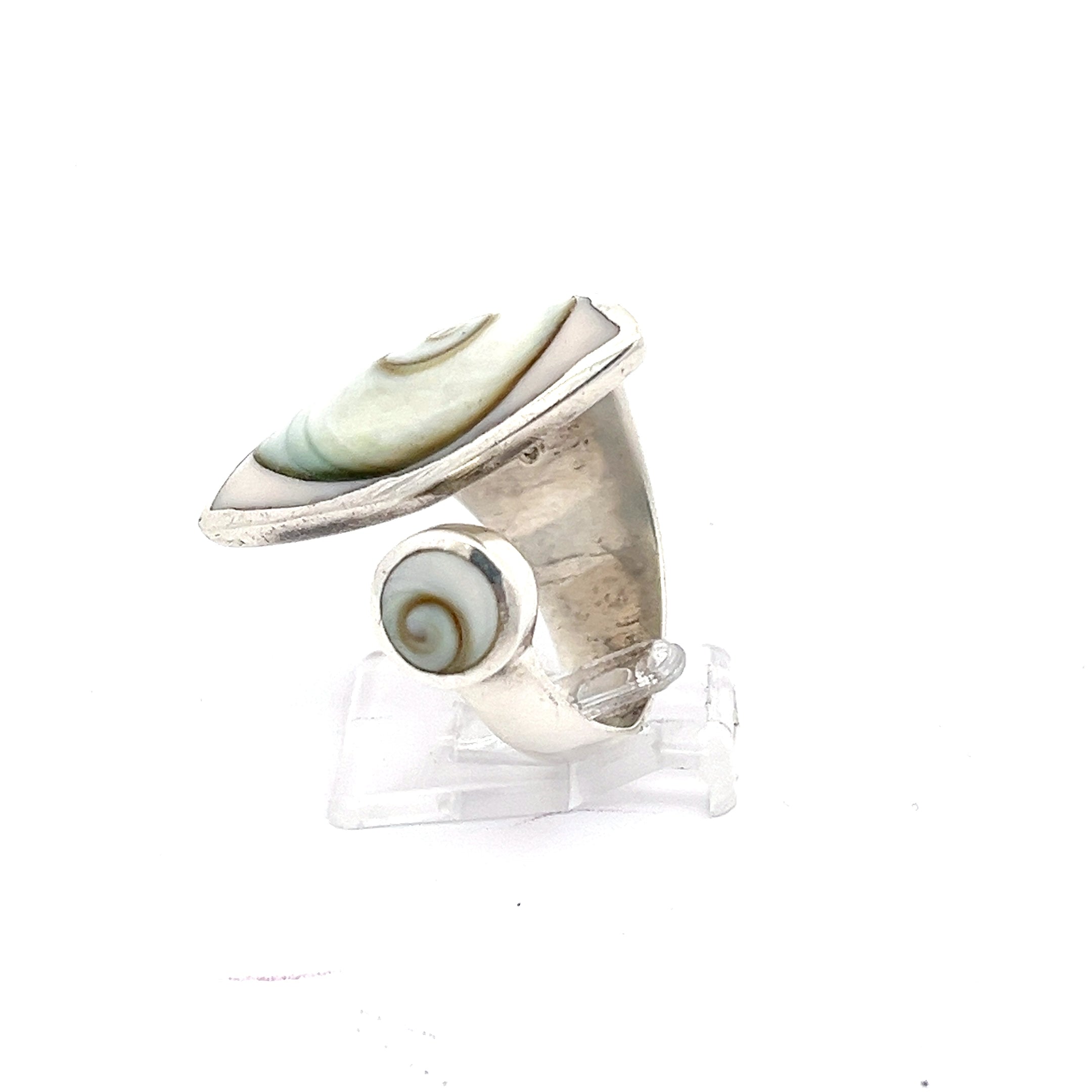 Shivas Auge Ring Sterling Silber 925 mit Muschel