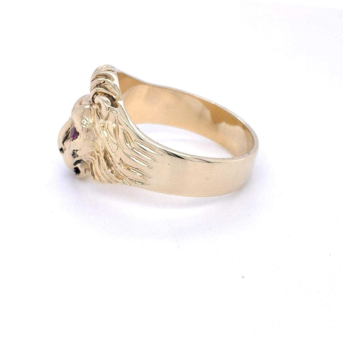 Goldring Löwenkopf 585 / 14 Karat Gelbgold Gr.63