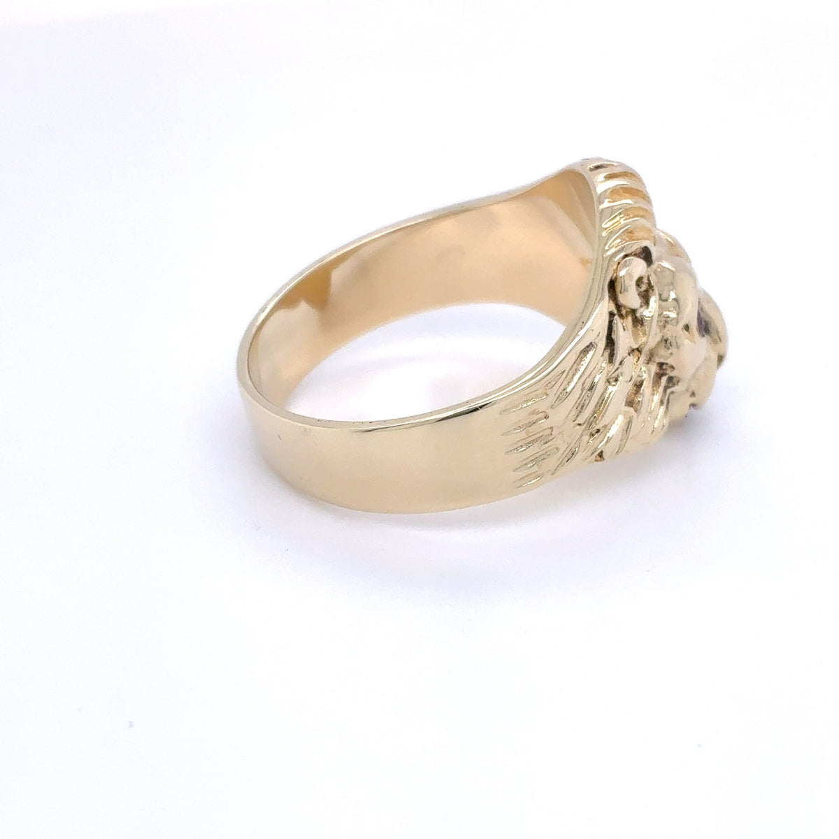 Goldring Löwenkopf 585 / 14 Karat Gelbgold Gr.63