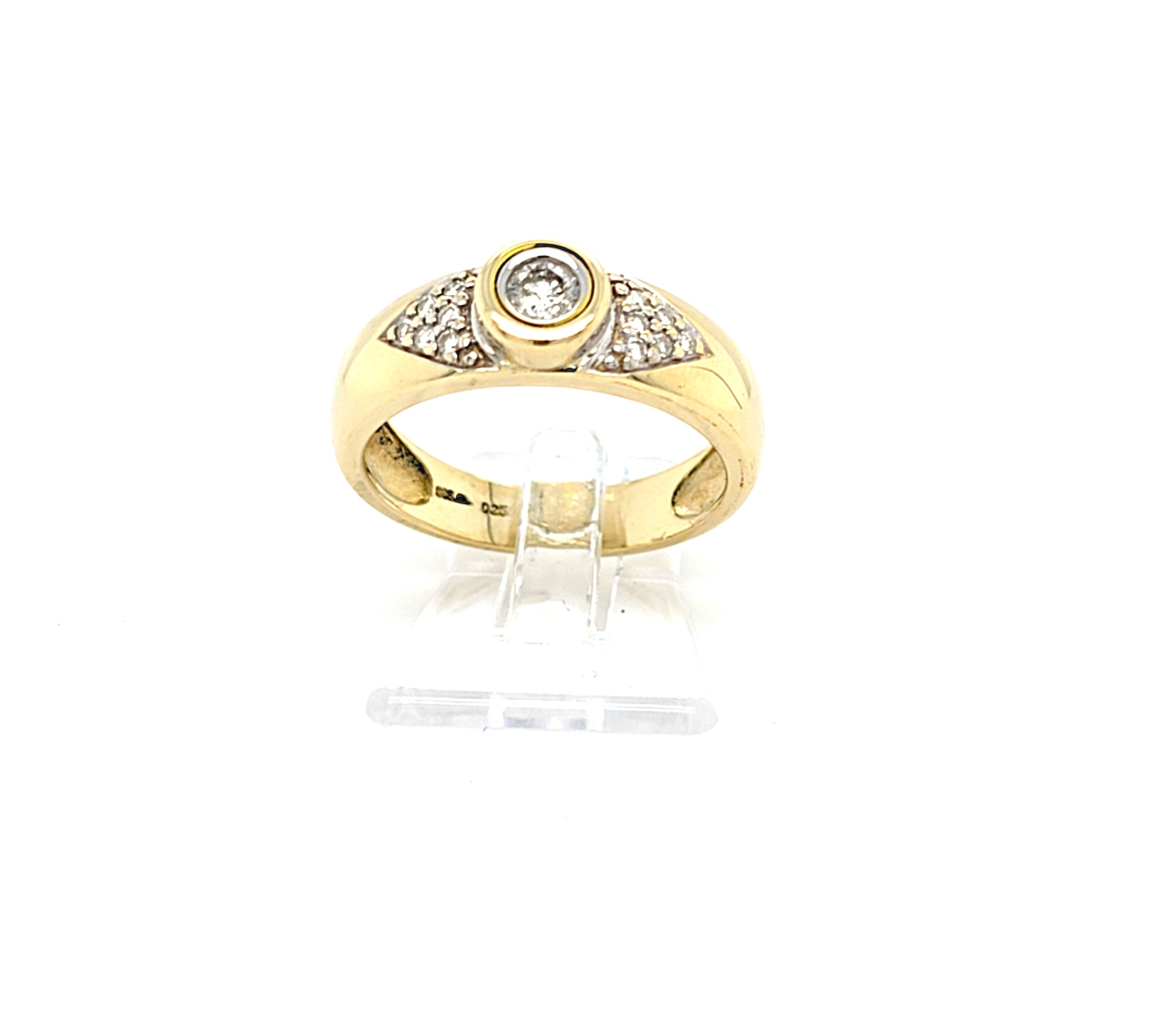 Ring Gold 585 14 kt Brillanten Damen