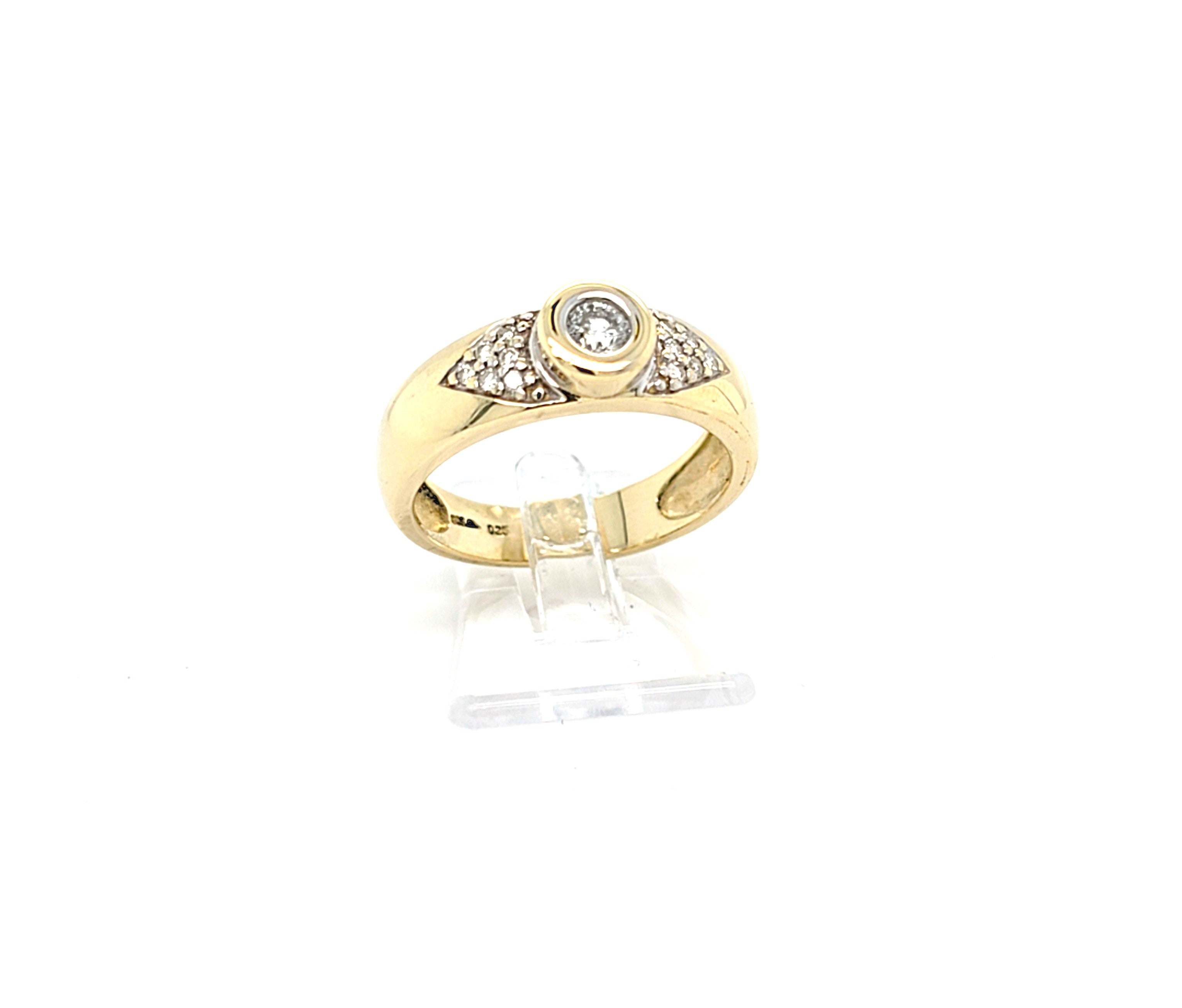 Ring Gold 585 14 kt Brillanten Damen