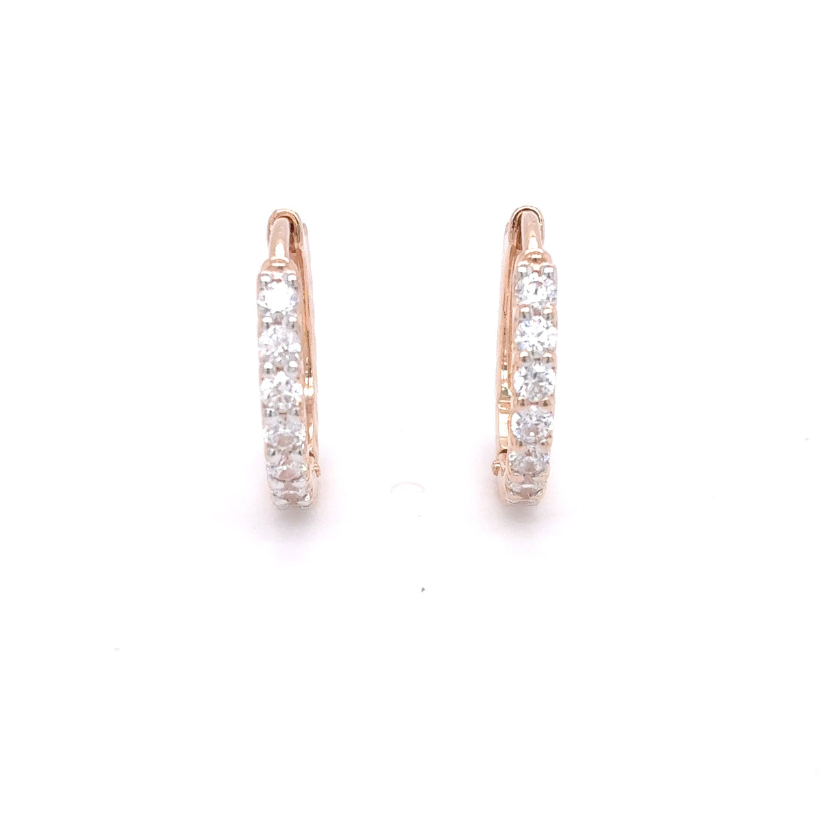 Creolen Gold Ohrringe 585 Rotgold 14 Karat