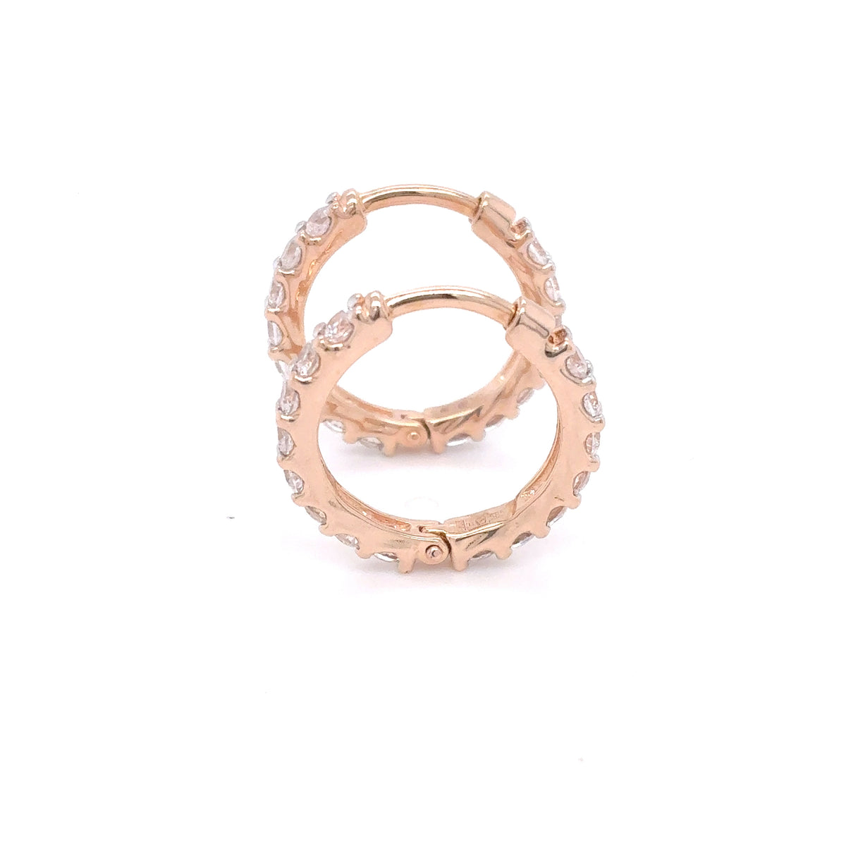 Creolen Gold Ohrringe 585 Rotgold 14 Karat