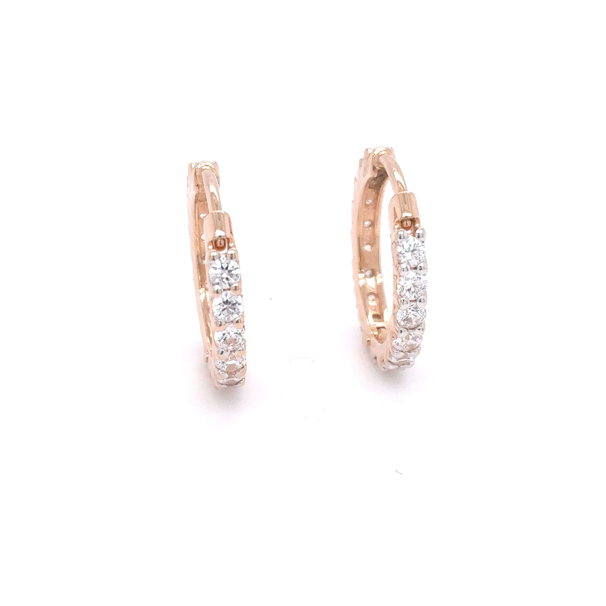Creolen Gold Ohrringe 585 Rotgold 14 Karat
