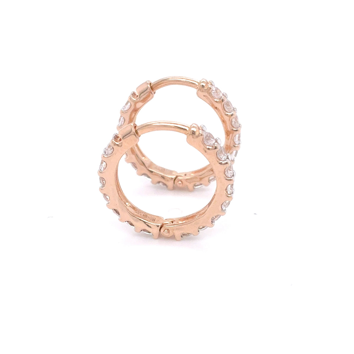 Creolen Gold Ohrringe 585 Rotgold 14 Karat