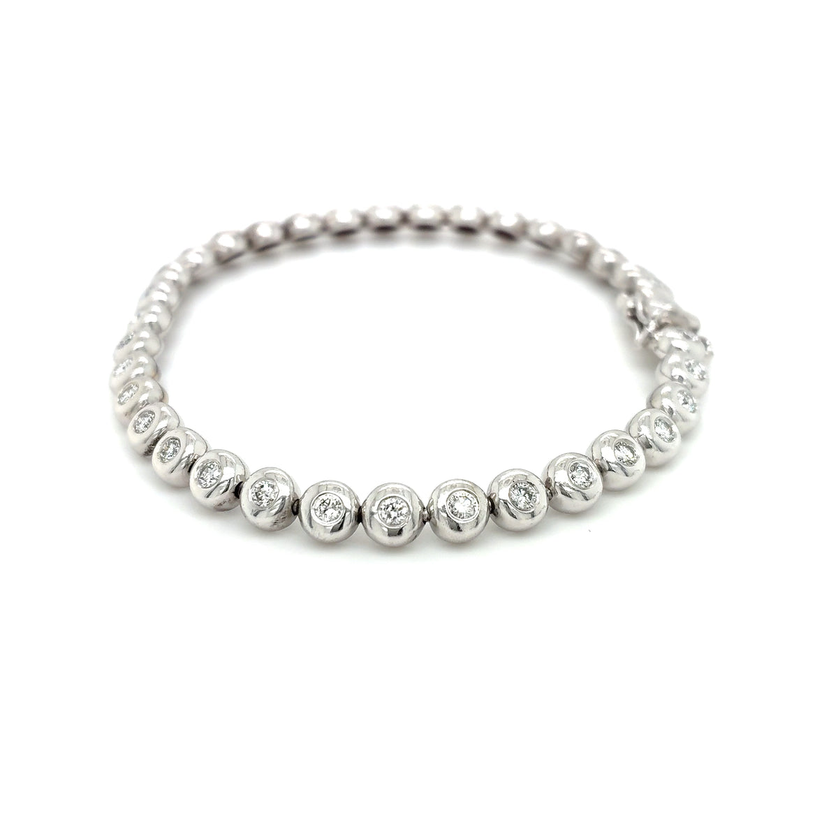 Armband Brillanten Weißgold 585 / 14Kt 20cm