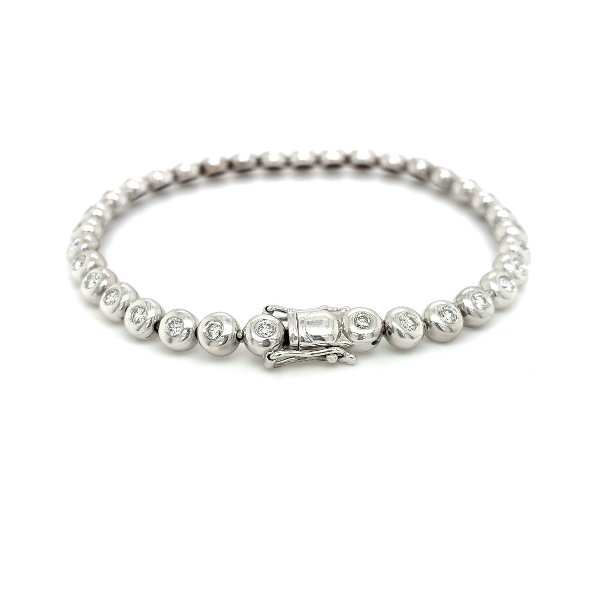 Armband Brillanten Weißgold 585 / 14Kt 20cm