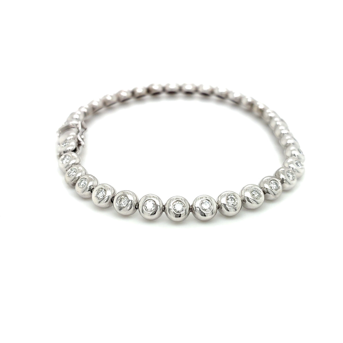 Armband Brillanten Weißgold 585 / 14Kt 20cm