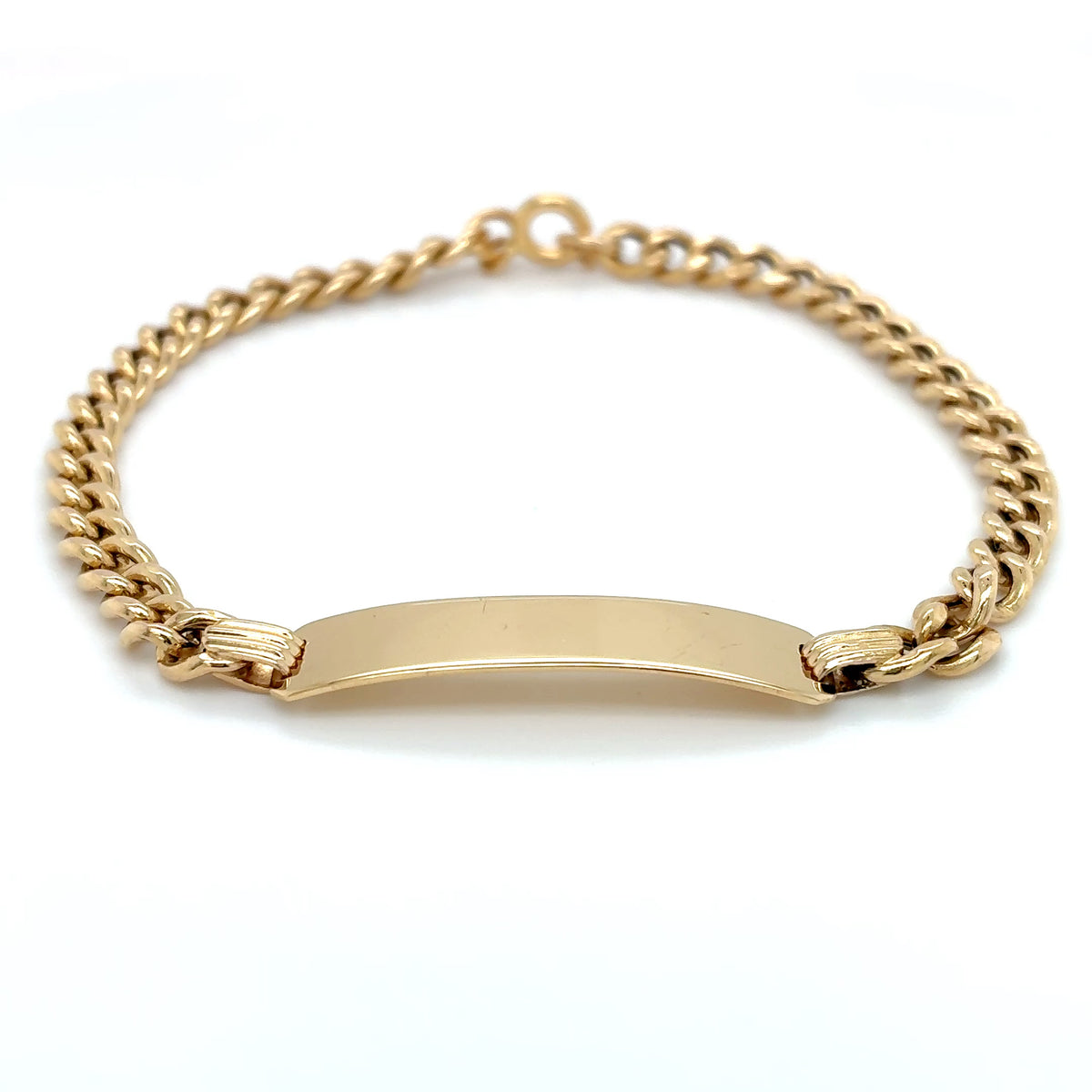 ID Armband Gold 750 Gelbgold 18 Karat Gravur Länge: 17,5cm